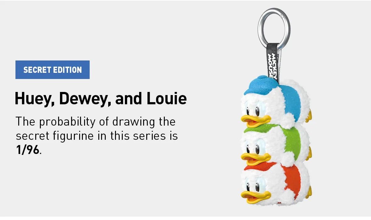 POP MART Pop Mart Mickey Family Cute Together Keychain Series Figures Size ONE SIZE - 3 Thumbnail