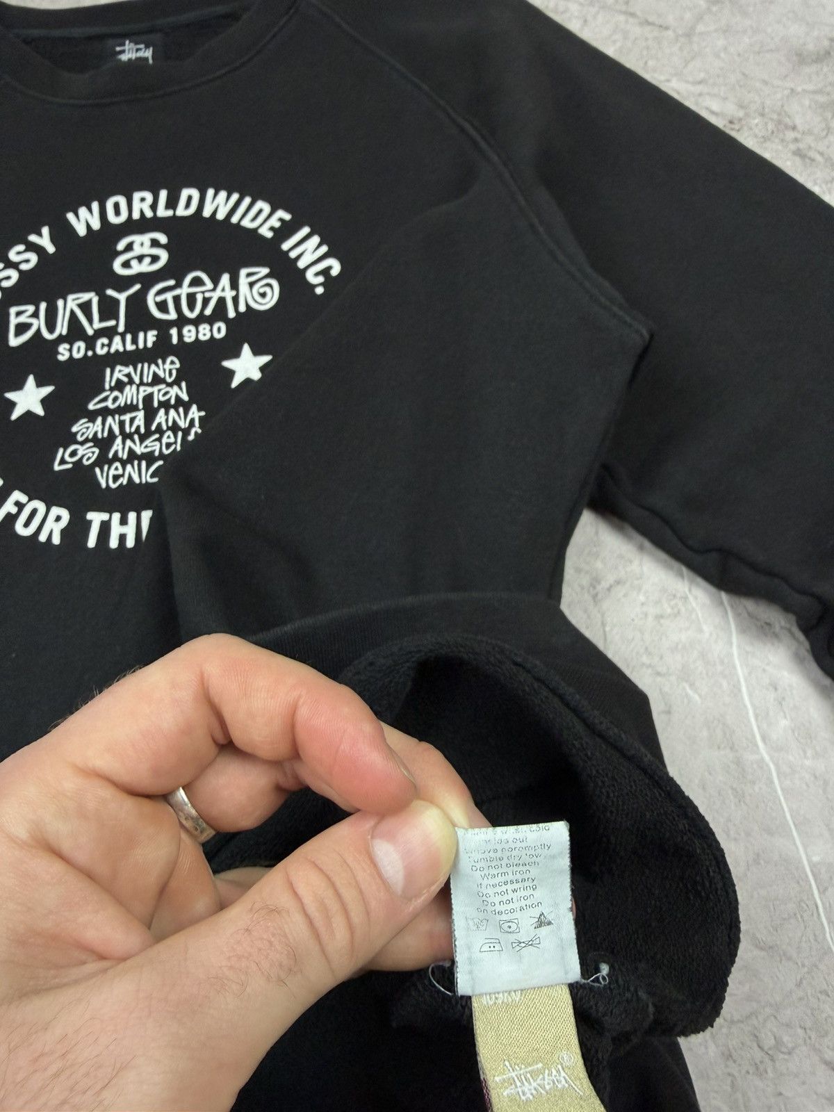 Stussy Stussy Big logo Sweatshirt Y2K Size US L / EU 52-54 / 3 - 9 Thumbnail