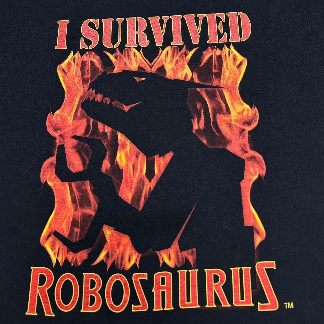 NASCAR × Vintage Y2K I Survived RoboSaurus Monster Jam RARE T-Shirt Size US XL / EU 56 / 4 - 3 Thumbnail