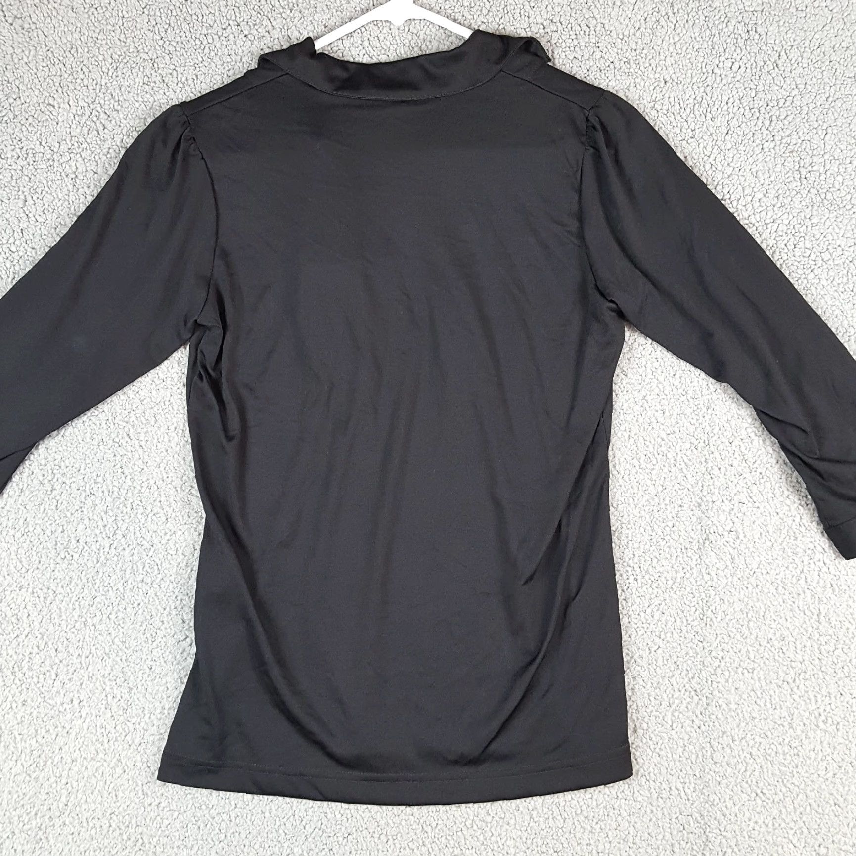 Izod VINTAGE IZOD Golf Blouse Shirt Womens Small Black Moisture Wicking Breathable Stretch Crew Neck Short Sleeve Top Size S / US 4 / IT 40 - 5 Thumbnail