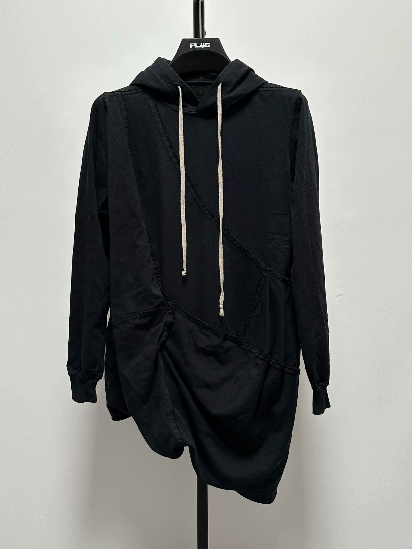 Rick Owens Rick Owens RO Asymmetric Long Hoodie Size US S / EU 44-46 / 1 - 1 Thumbnail