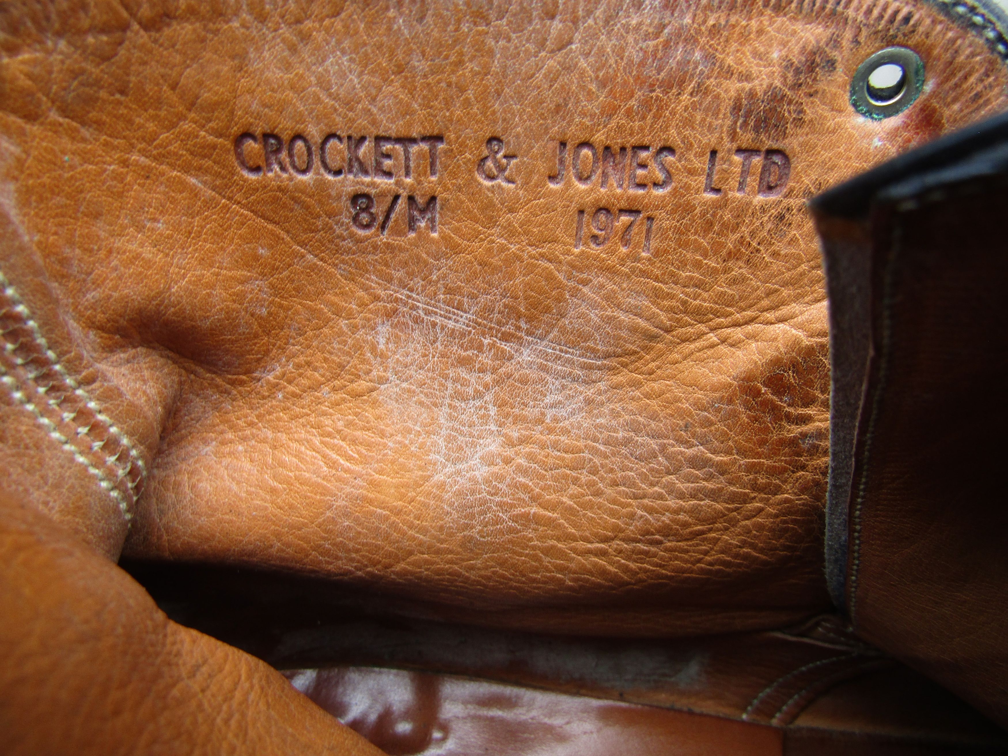 Crockett & Jones Vintage CROCKETT & JONES 1971 Mens Black Chukka Size US 8.5 / EU 41-42 - 2 Thumbnail