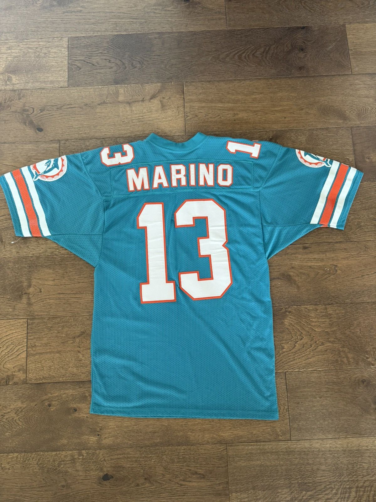 Russell Athletic Vintage Dan Marino Dolphins Jersey in Teal and Orange Sz44 Size US S / EU 44-46 / 1 - 2 Thumbnail