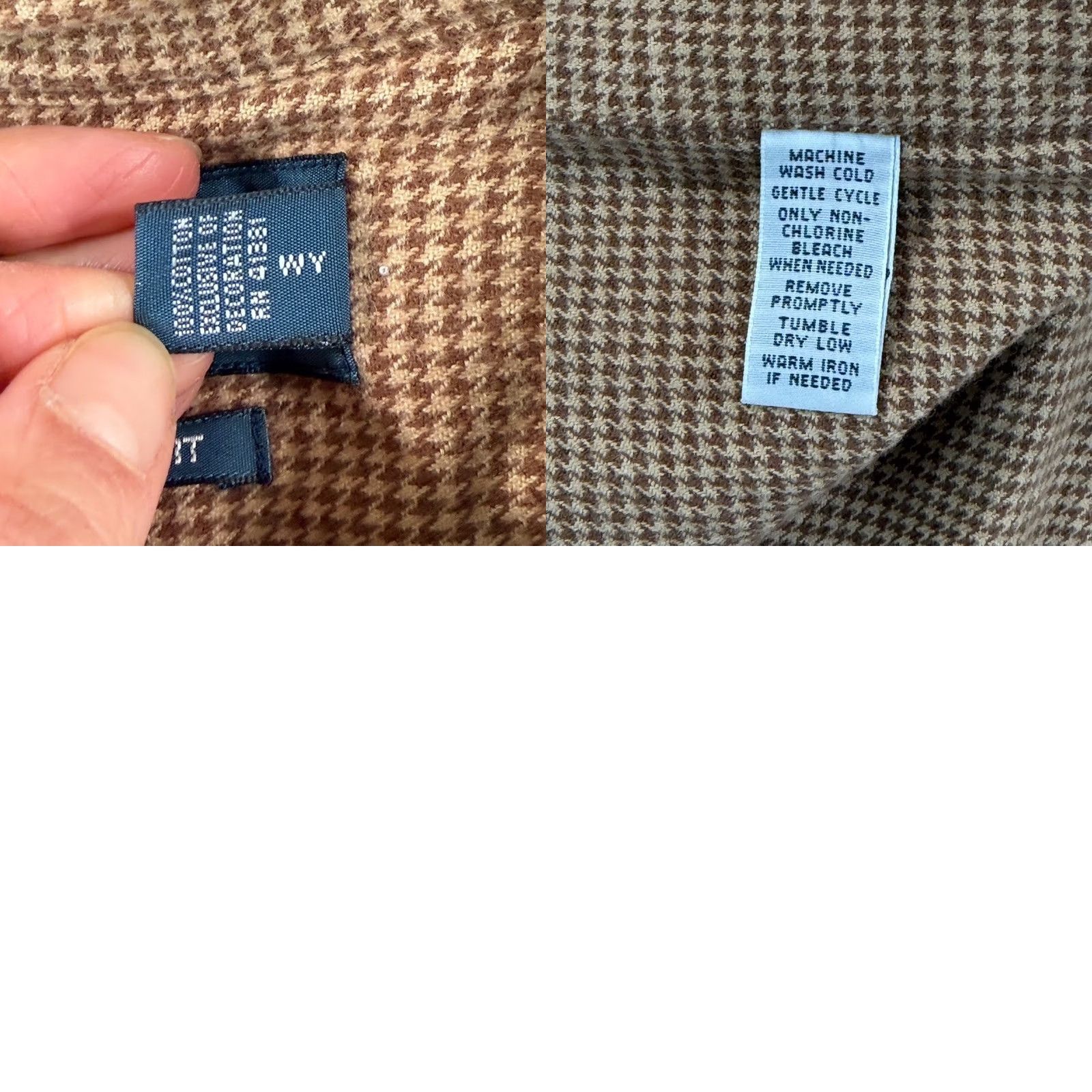 Polo Ralph Lauren Polo Ralph Lauren Shirt Men 4XLT Tall Brown Houndstooth Classic Fit Pony Prep Size US XXL / EU 58 / 5 - 8 Thumbnail