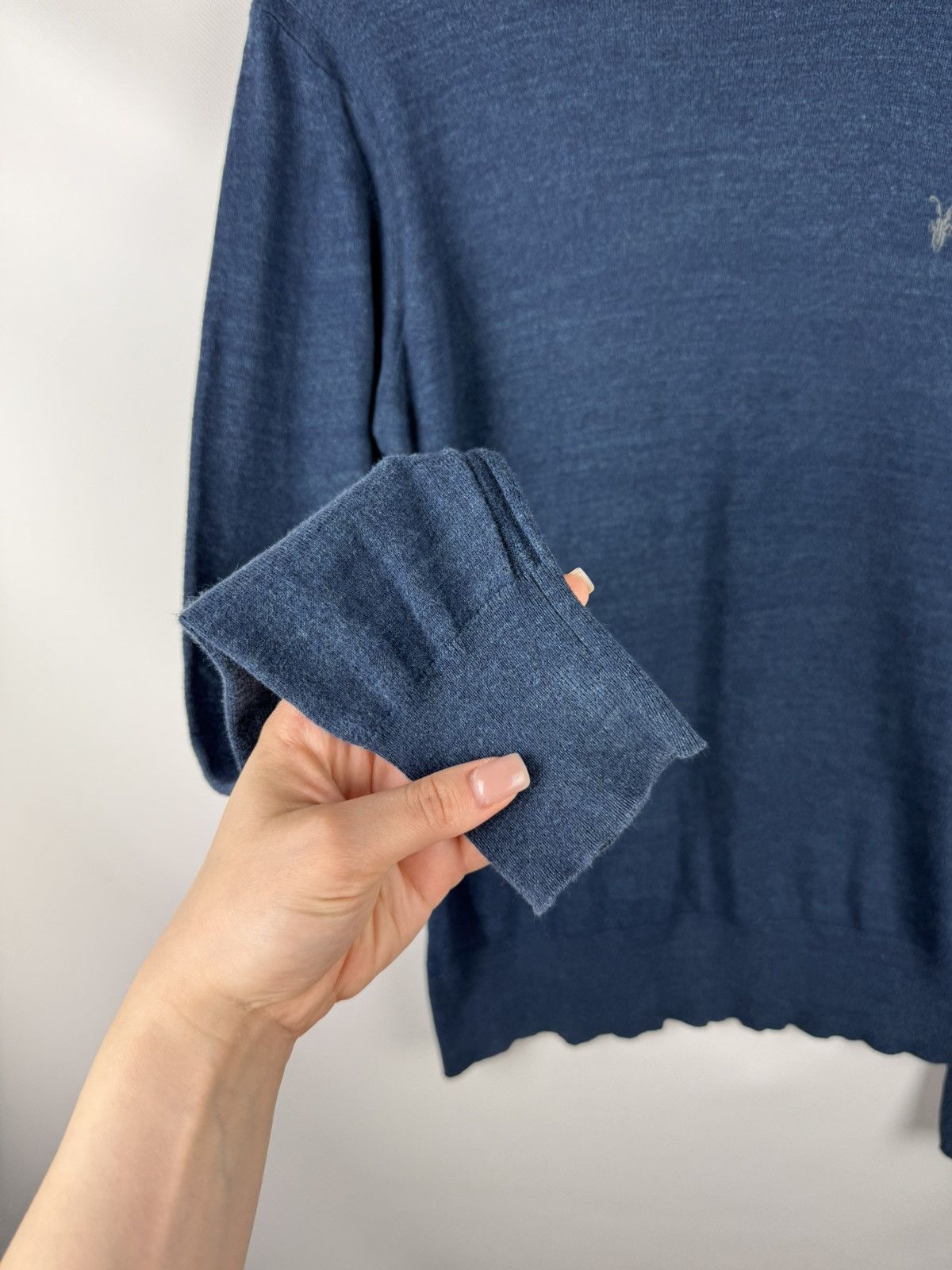 Allsaints × Japanese Brand Allsaints Fritz Crew Lightweight Cotton Sweater Pullover Size US M / EU 48-50 / 2 - 10 Thumbnail