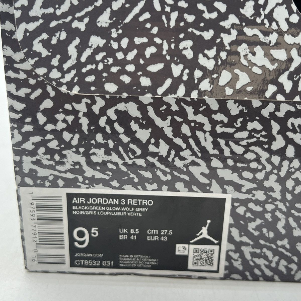 Jordan Brand Air Jordan 3 green glow Size US 9.5 / EU 42-43 - 6 Thumbnail