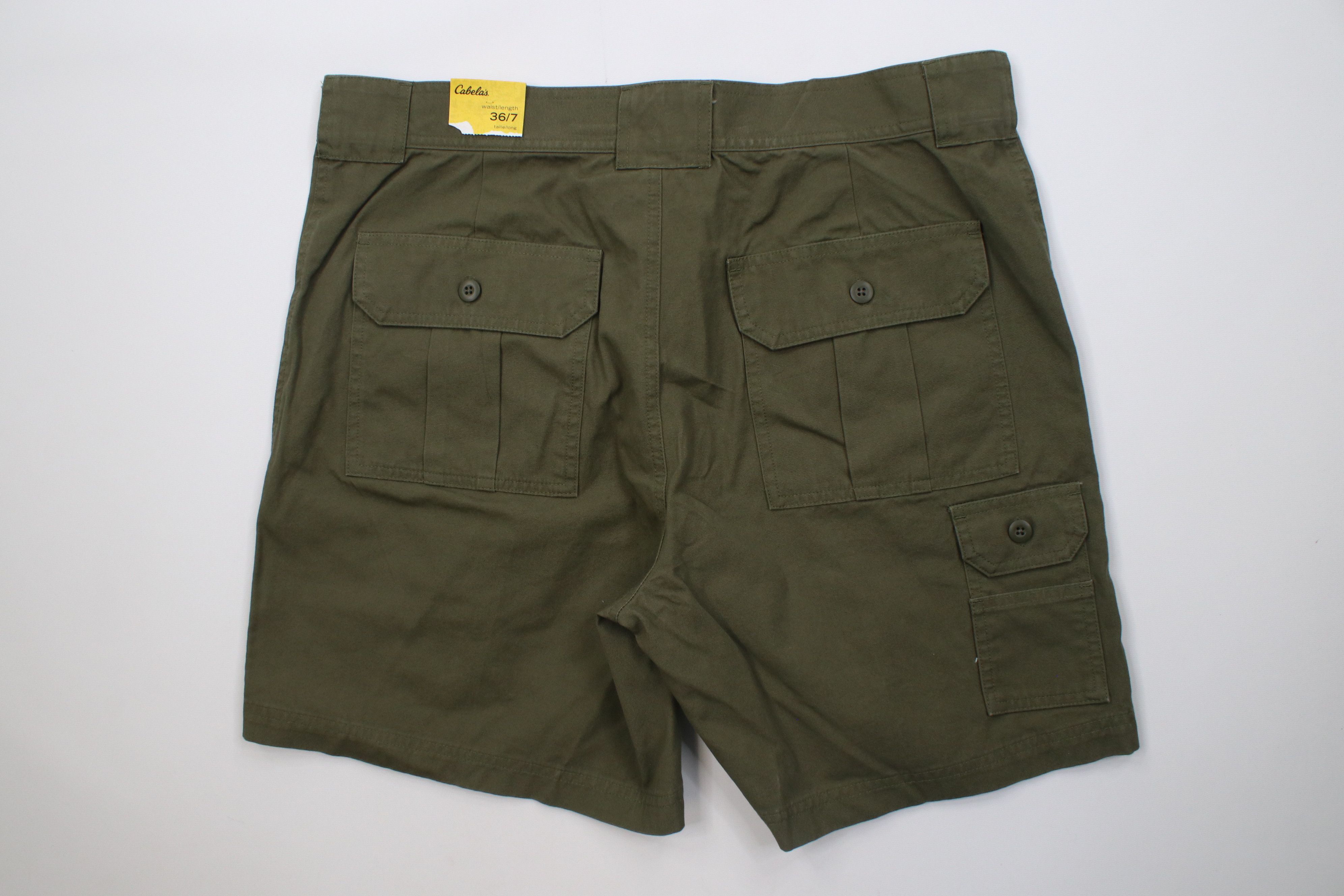 Cabelas Deadstock Vintage Y2K Cabelas Utility Cargo Shorts Olive Size US 36 / EU 52 - 7 Thumbnail