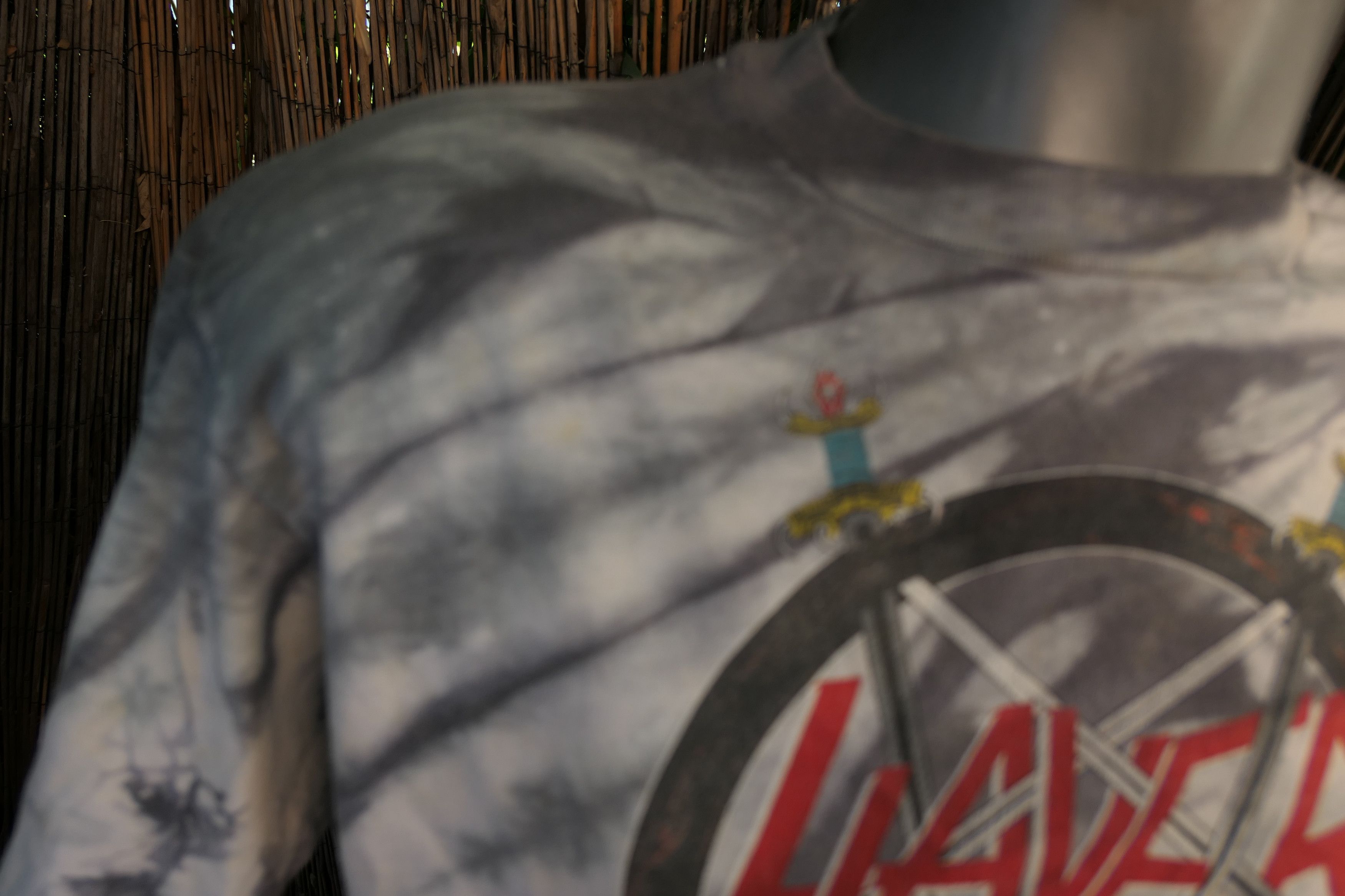 Vintage Vintage 1988 SLAYER Crucified Demon Tie Dye T Shirt Large Size US L / EU 52-54 / 3 - 9 Thumbnail