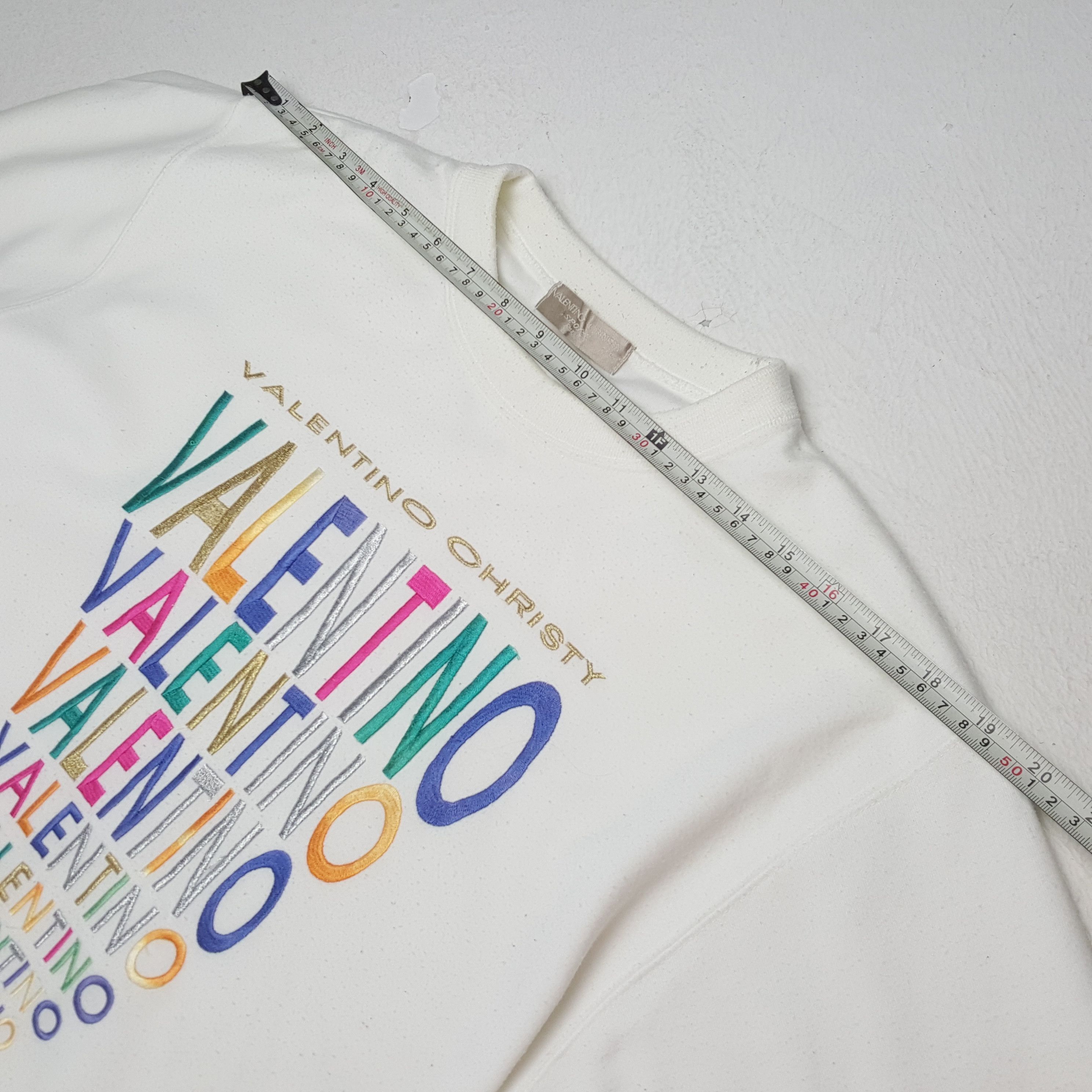 Valentino × Vintage Vintage VALENTINO CHRISTY Italian Fashion Brand Sweatshirst Size US M / EU 48-50 / 2 - 4 Thumbnail
