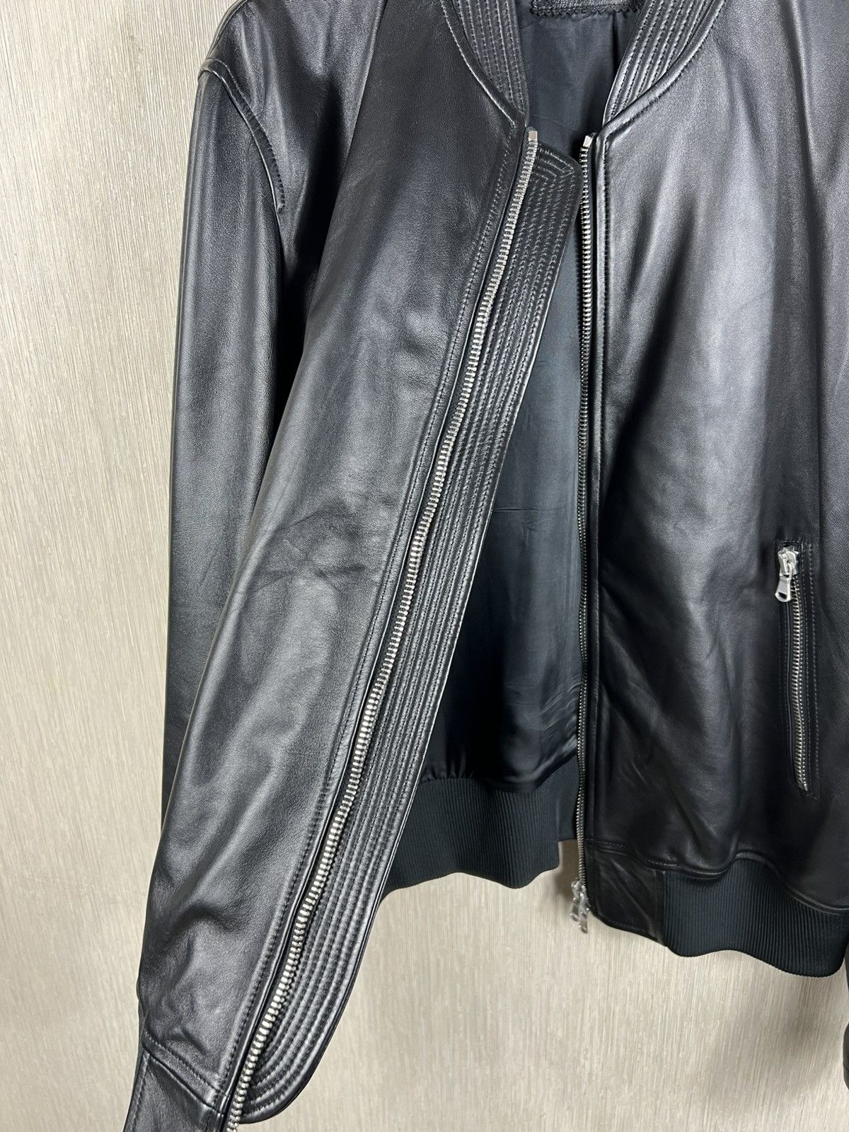 Diesel Black Gold Diesel Black Gold lambskin leather 5 zip jacket luxury Size US L / EU 52-54 / 3 - 20 Thumbnail