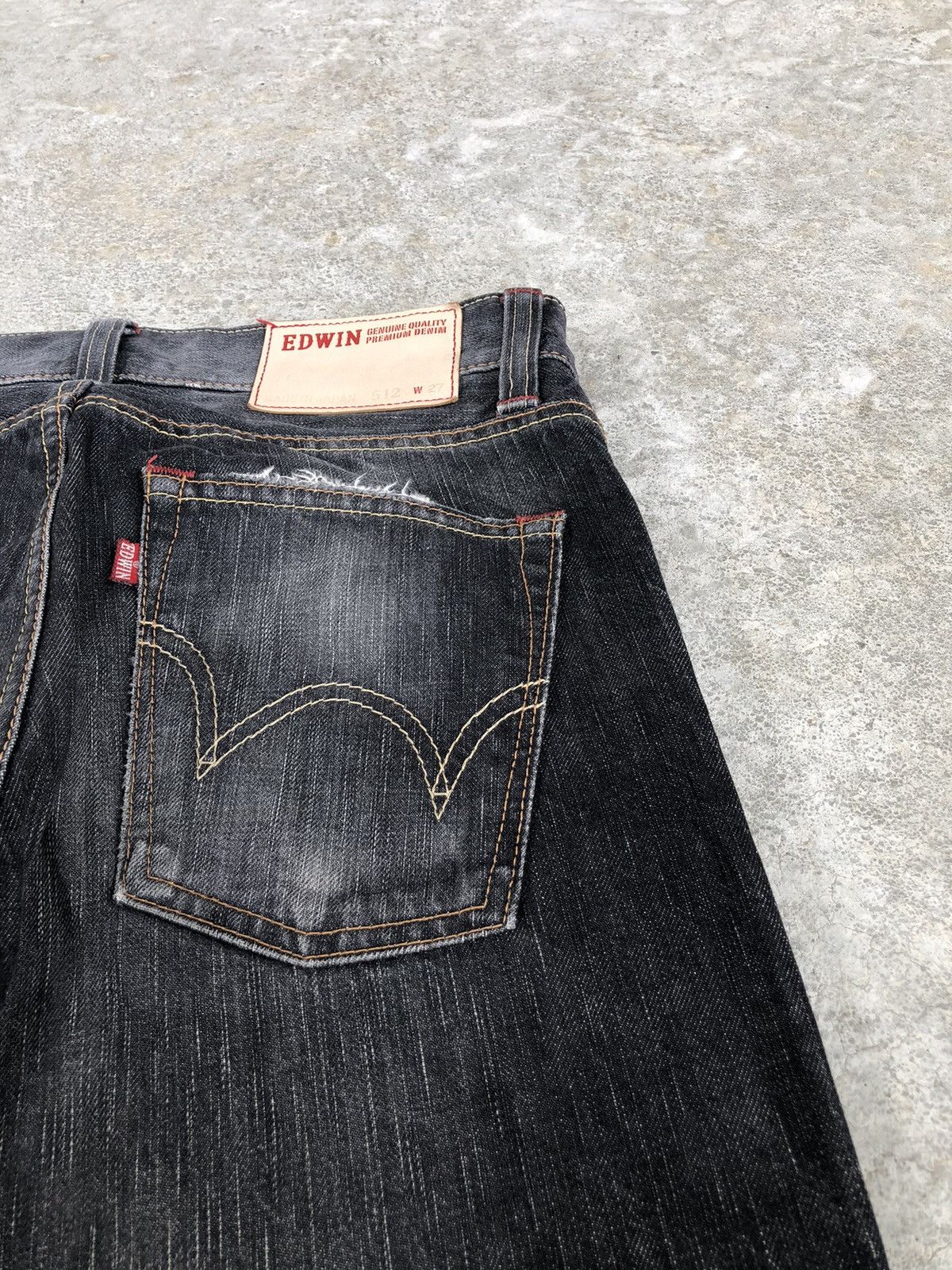 If Six Was Nine Japanese Edwin Flared Jeans Distressed Jeans 512 Size US 29 - 17 Thumbnail