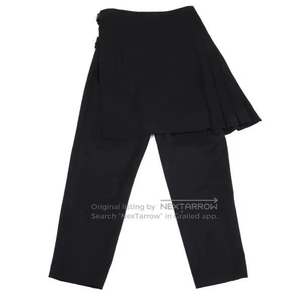 Comme des Garcons Comme Des Garcons size M Black retro pleated skirt pants Size 23" - 2 Thumbnail