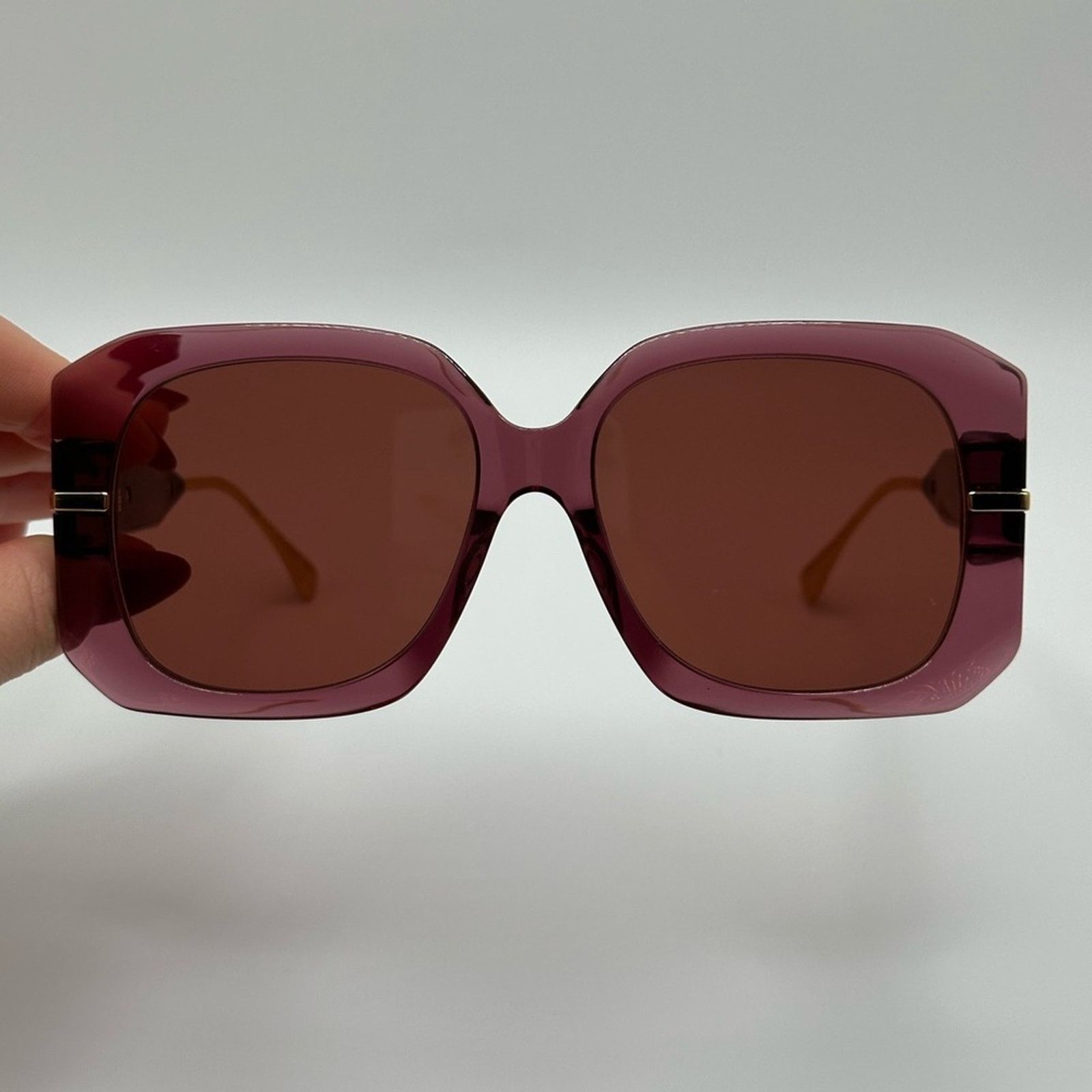 Fendi FENDI Sunglasses FE40065F 5681S Transparent Burgundy Women Size ONE SIZE - 3 Thumbnail