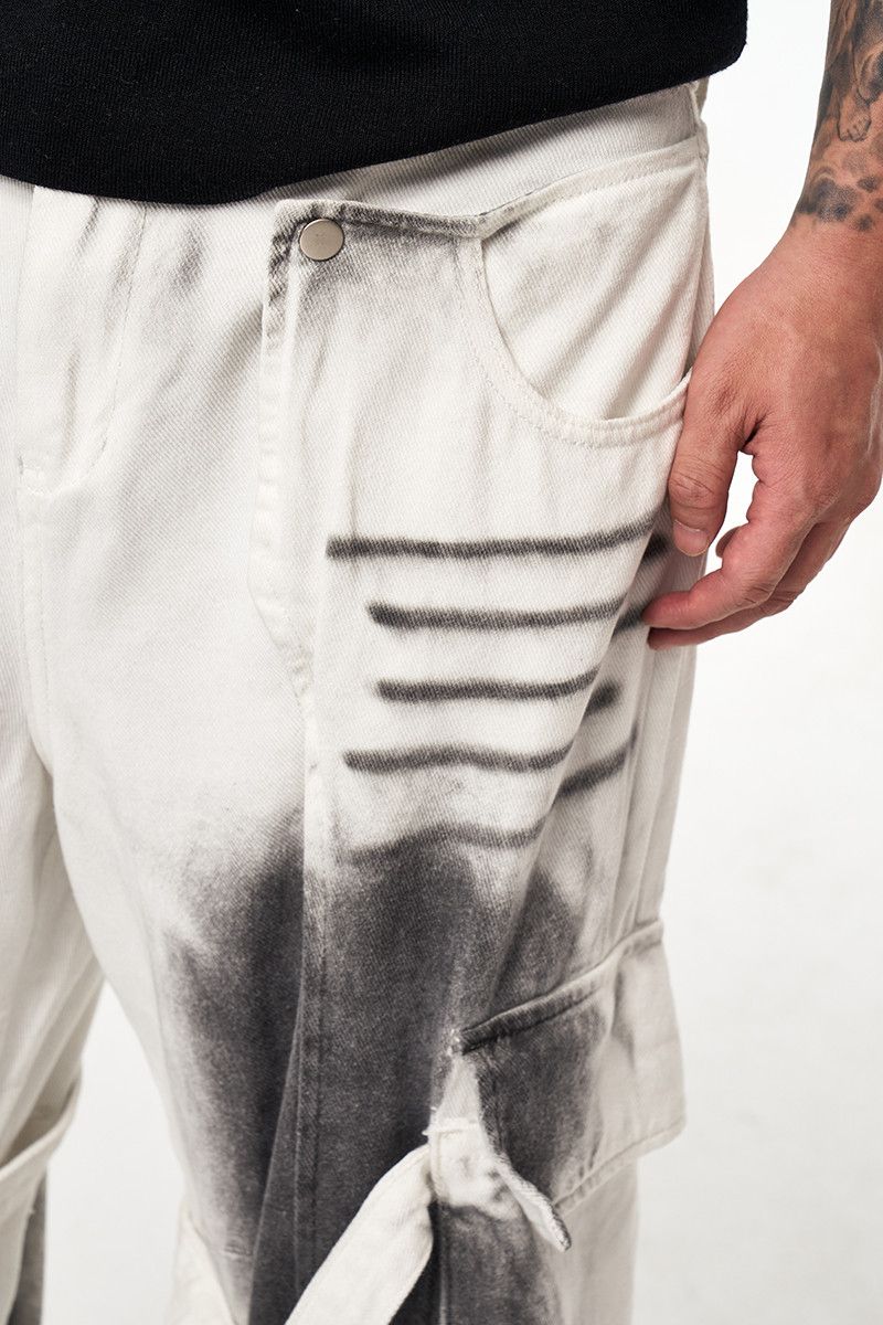 Trash Waste Soil Dirty Distressed Bondage Pants