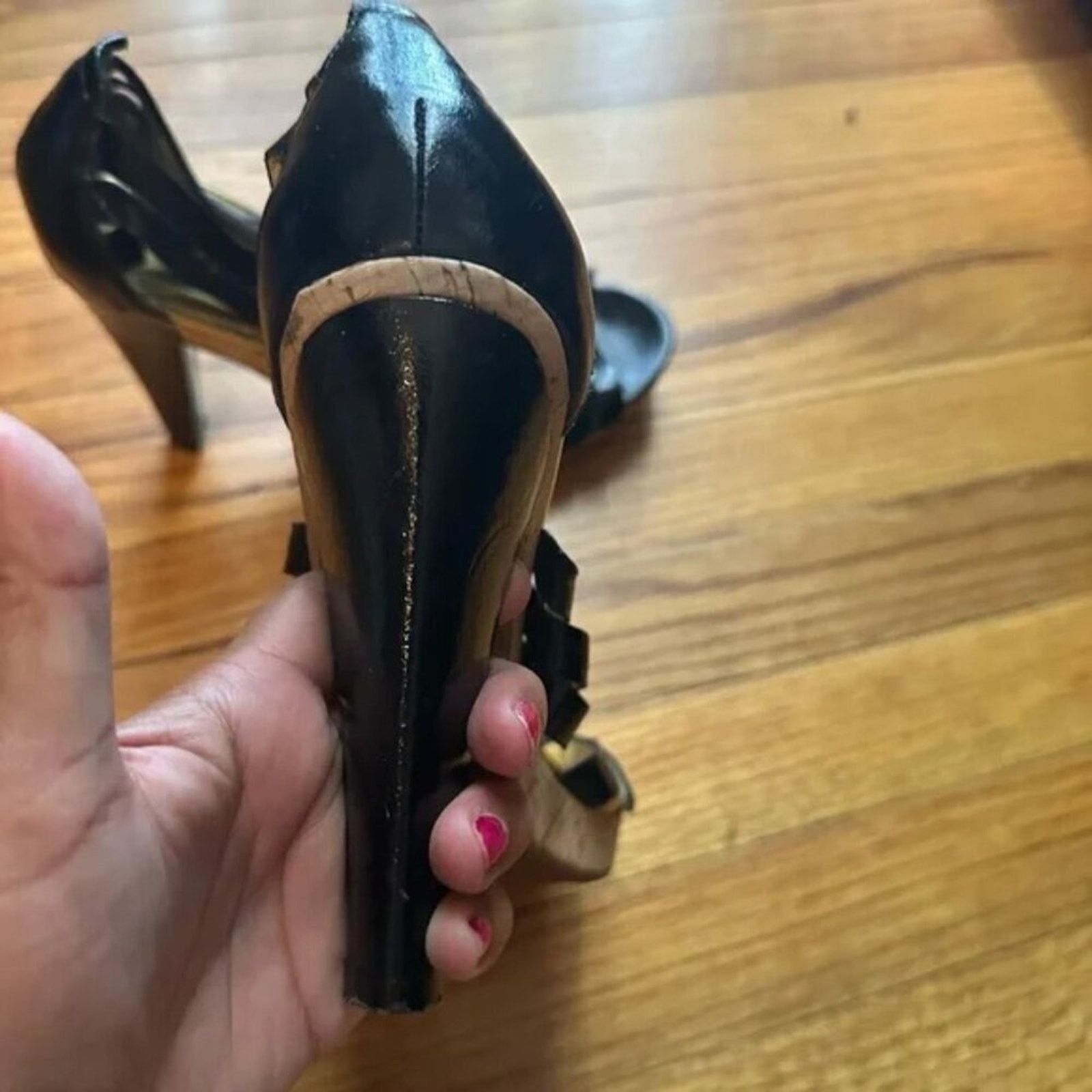 Michael Kors Michael Michael Kors Black Front Zip Heels Sz 8M Size US 8 / IT 38 - 4 Thumbnail