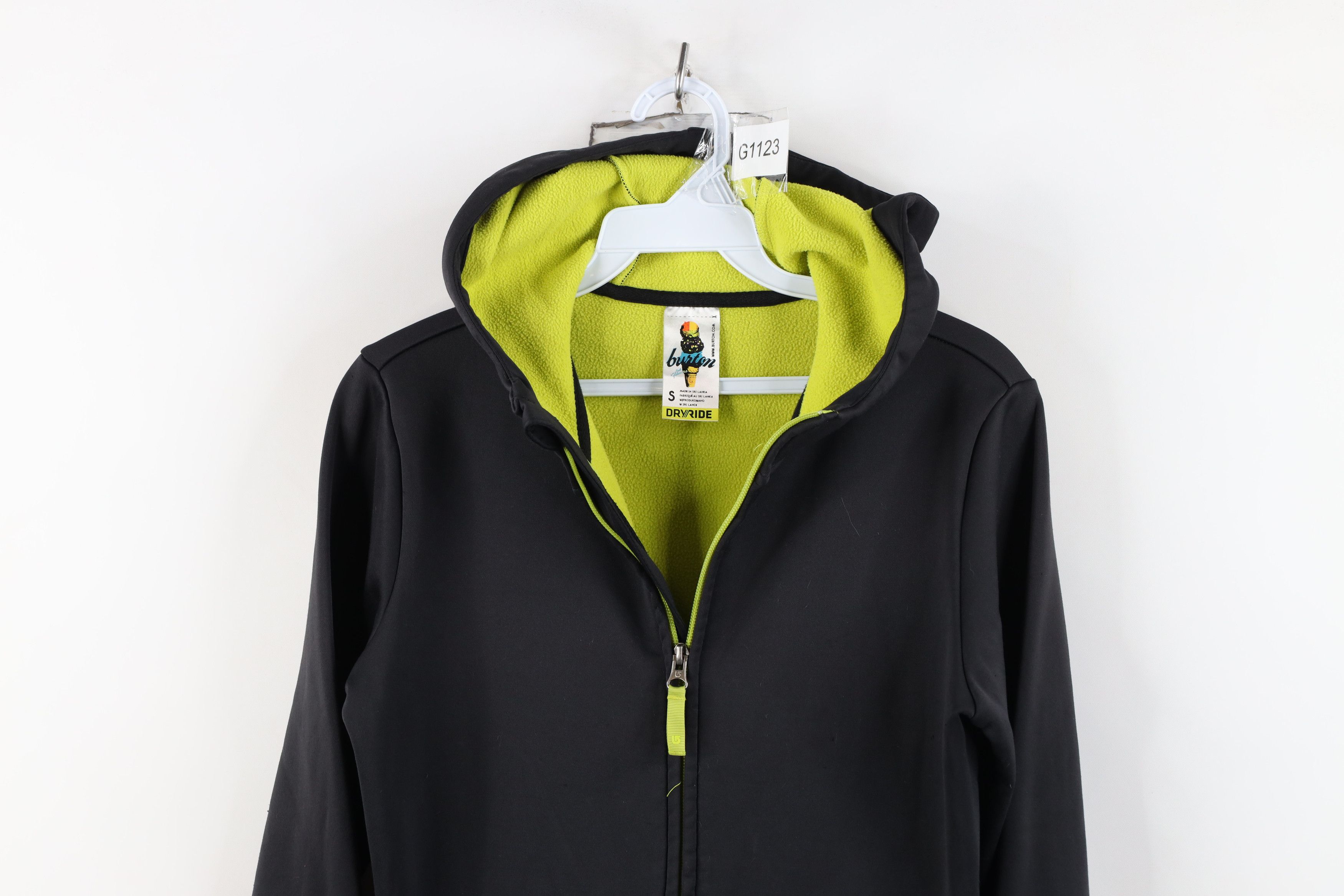 Burton Vintage Y2K Burton Snowboards DryRide Fleece Lined Hoodie Size US S / EU 44-46 / 1 - 2 Thumbnail