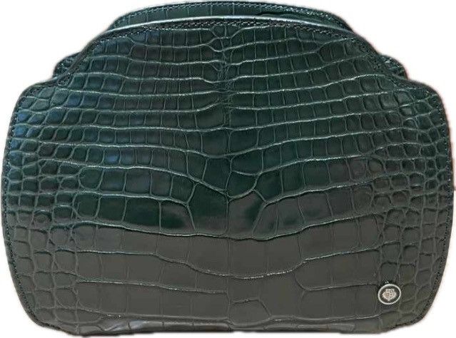 Loro Piana o1srvl11e0924 Size:/OS Alligator Crossbody Bag in Dark Green Size ONE SIZE - 2 Thumbnail