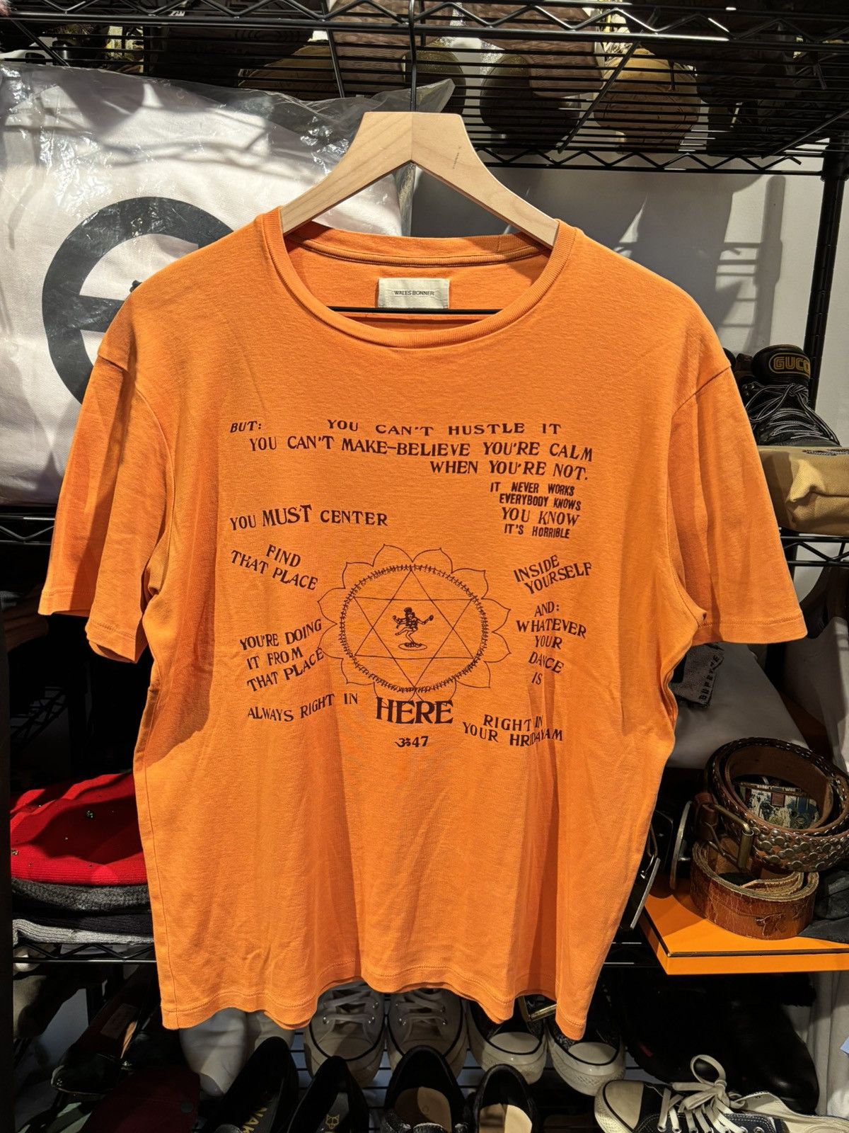Wales Bonner WALES BONNER RAM DASS PRESENCE T-SHIRT | Grailed