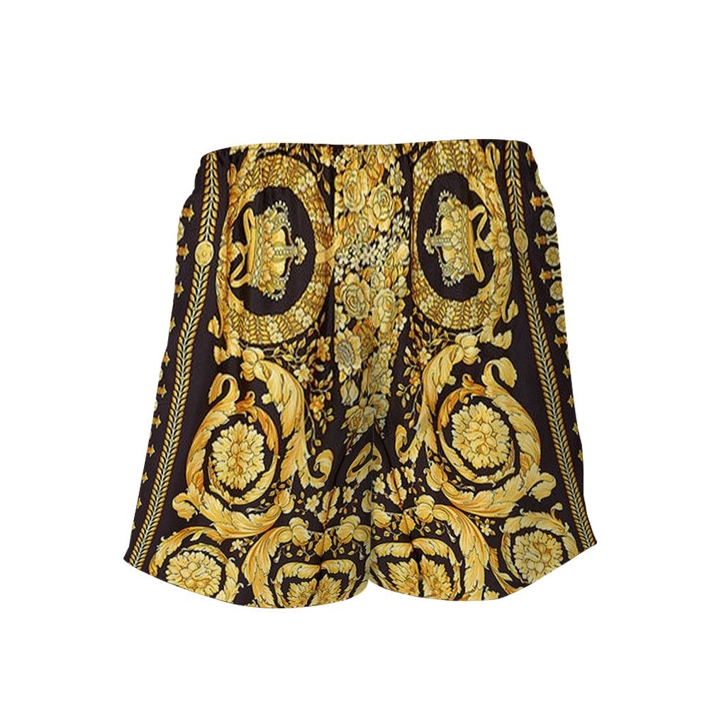 Designer Barocco Shorts & Summer Beach Shirt – Iconic Vacation Look Size US 35 - 2 Thumbnail