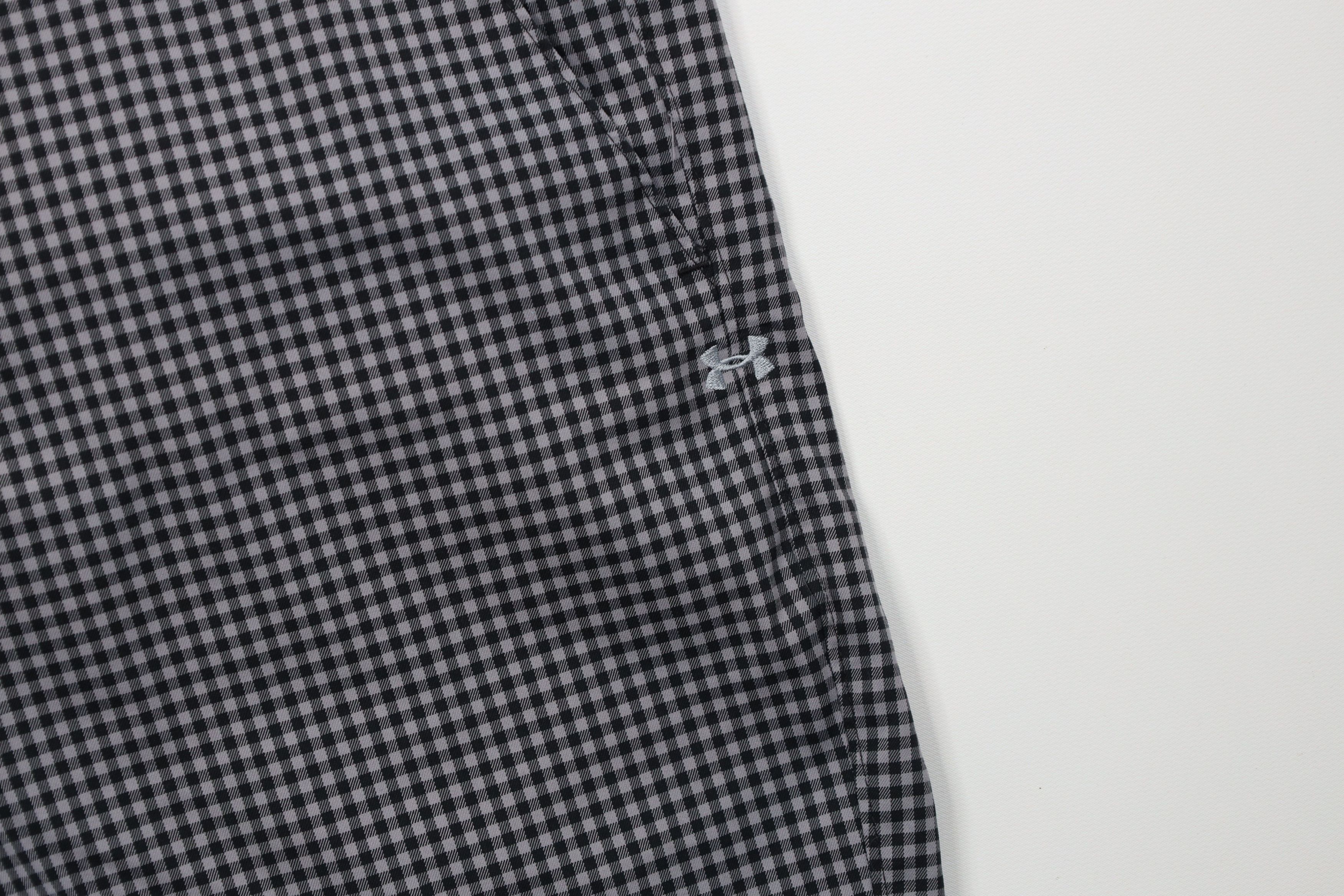Under Armour Under Armour Golfing Golf Chino Shorts Gray Gingham Plaid Size US 34 / EU 50 - 5 Thumbnail