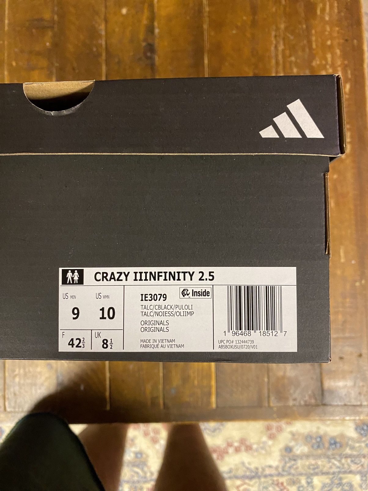 Adidas Crazy IIInfinity “Chalk” Size US 9 / EU 42 - 7 Thumbnail