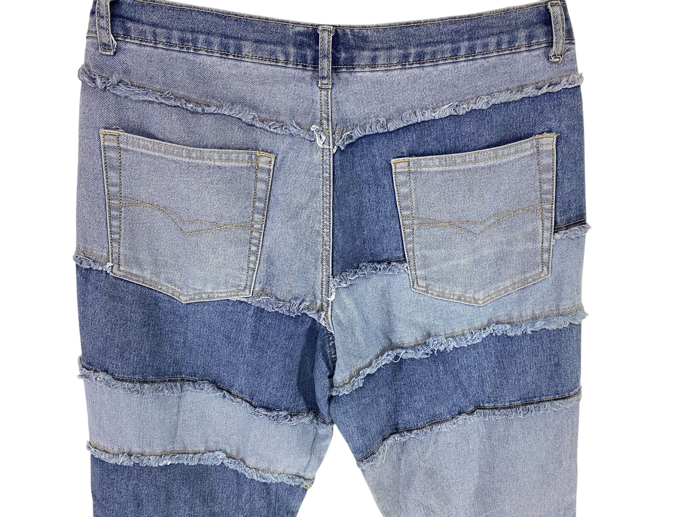 Hysteric Glamour 2000s Lazer patchwork hagi flare denim pant Size US 32 / EU 48 - 7 Thumbnail