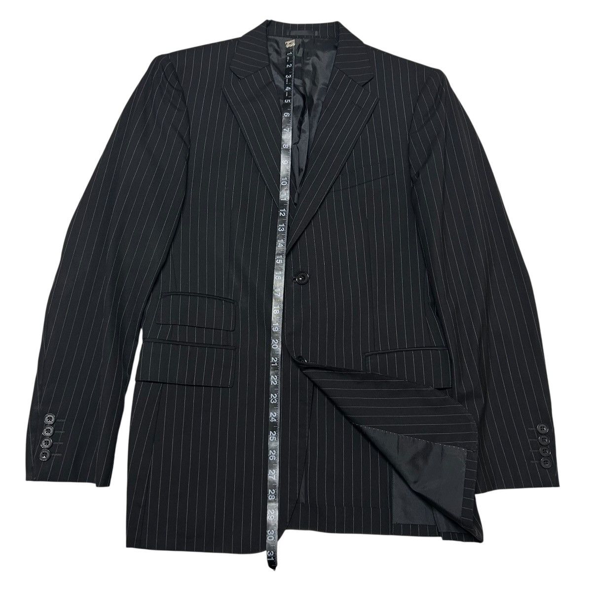 Burberry 441 00s Burberry black label suit men set up Japan dark gray Size 38R - 13 Thumbnail