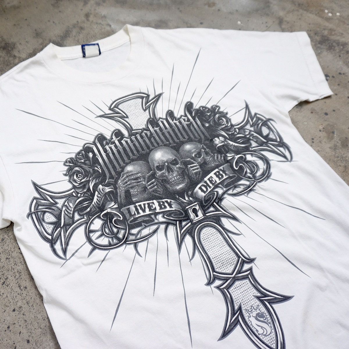Affliction Vintage Y2K skull tee Size US M / EU 48-50 / 2 - 2 Thumbnail