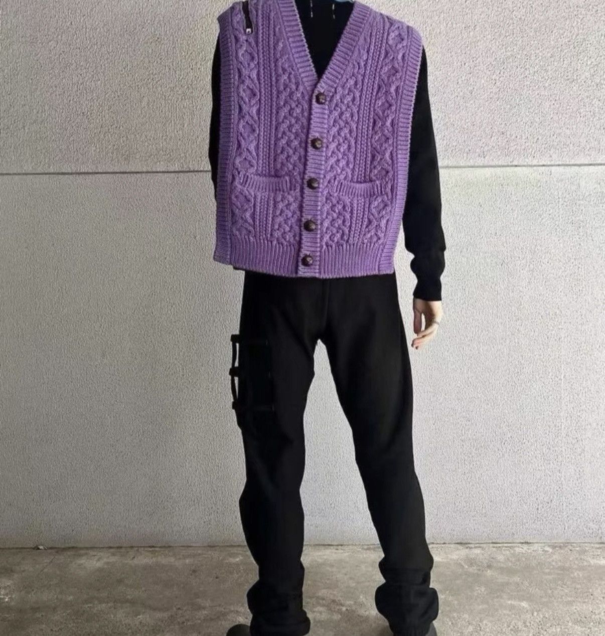 Takahiromiyashita The Soloist. TAKAHIROMIYASHITA THE SOLOIST Takahiro Miyashita Knit Vest Size US L / EU 52-54 / 3 - 8 Thumbnail
