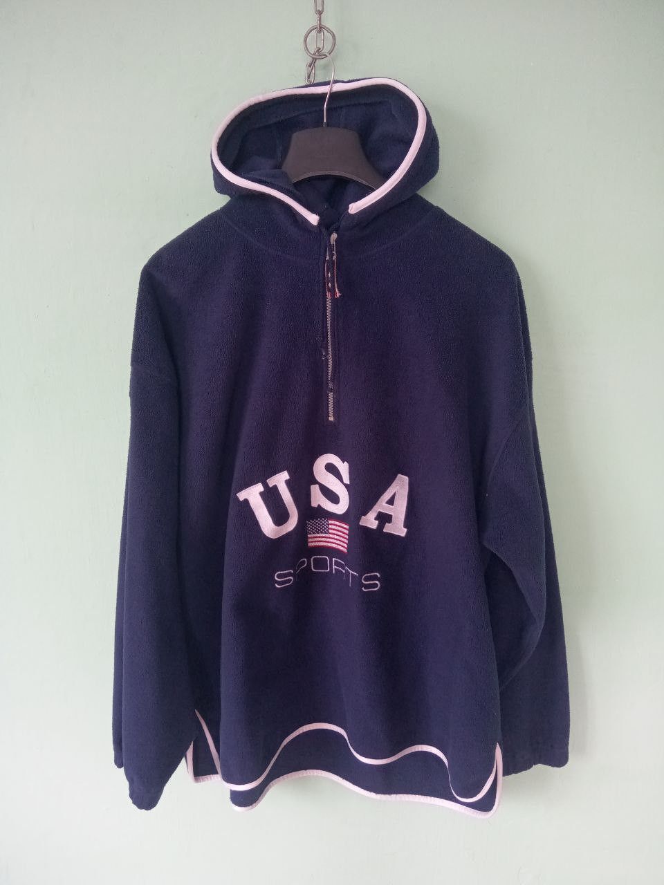 Other Vintage Embroidered USA Sports Hooded Fleece Size US XXL / EU 58 / 5 - 1 Thumbnail