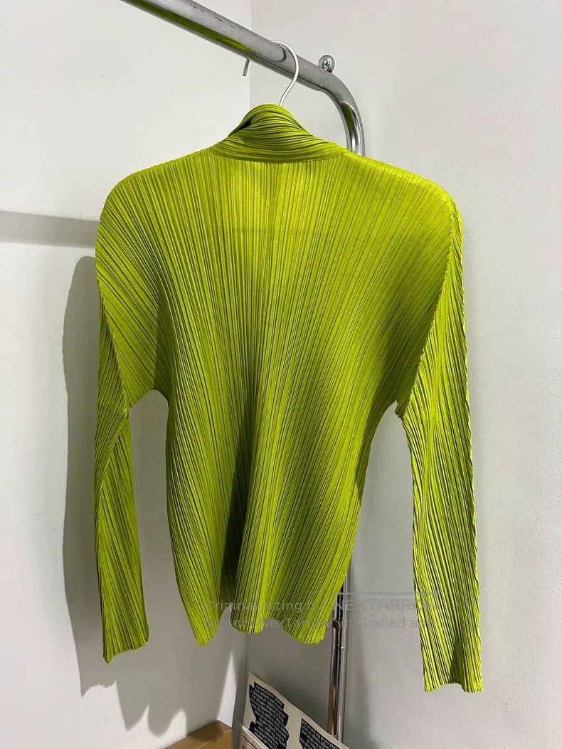 Issey Miyake Issey Miyake Fruit Green Shirt Size L / US 10 / IT 46 - 5 Thumbnail