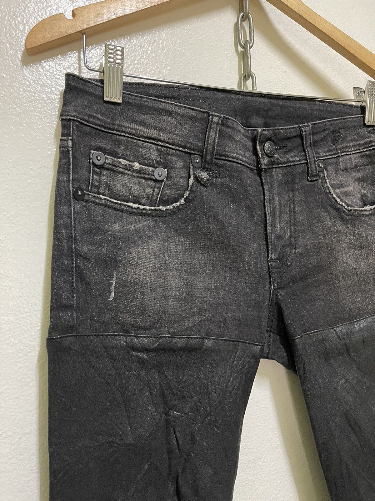 R13 R13 Black Chaps Jeans Size 30" / US 8 / IT 44 - 2 Thumbnail