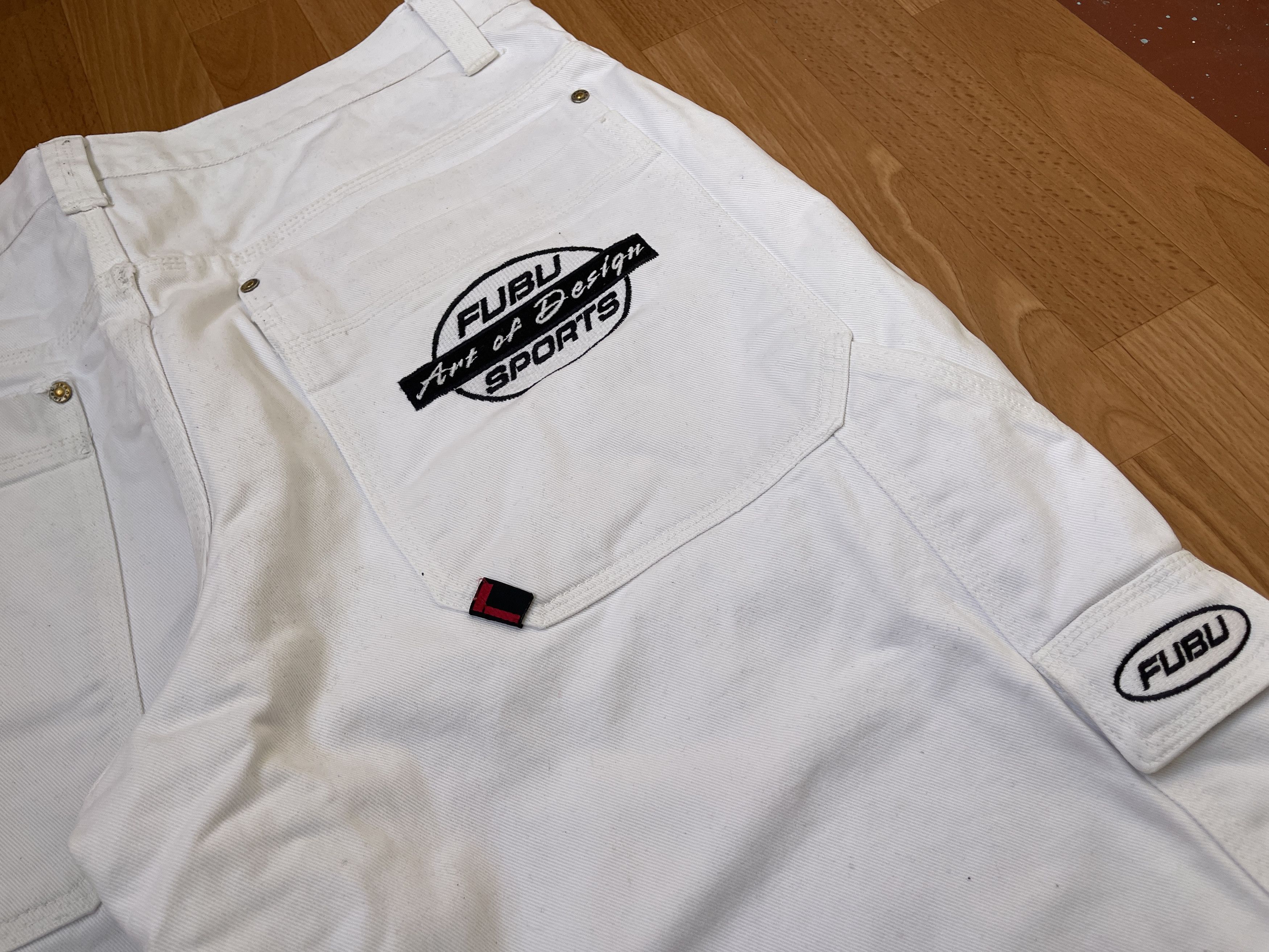 Fubu FUBU jeans, vintage baggy jeans, 90s hip hop skater Y2K 38 Size US 38 / EU 54 - 7 Thumbnail