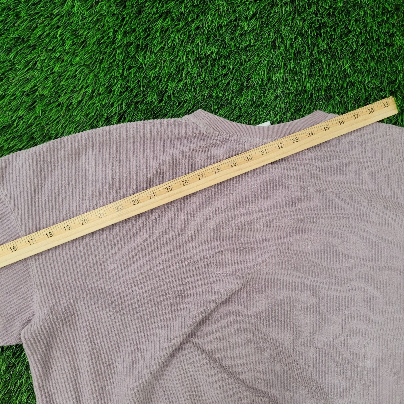 Champion Champion Corduroy Ribbed Baggy Sweatshirt Womens L Cropped Size L / US 10 / IT 46 - 7 Thumbnail