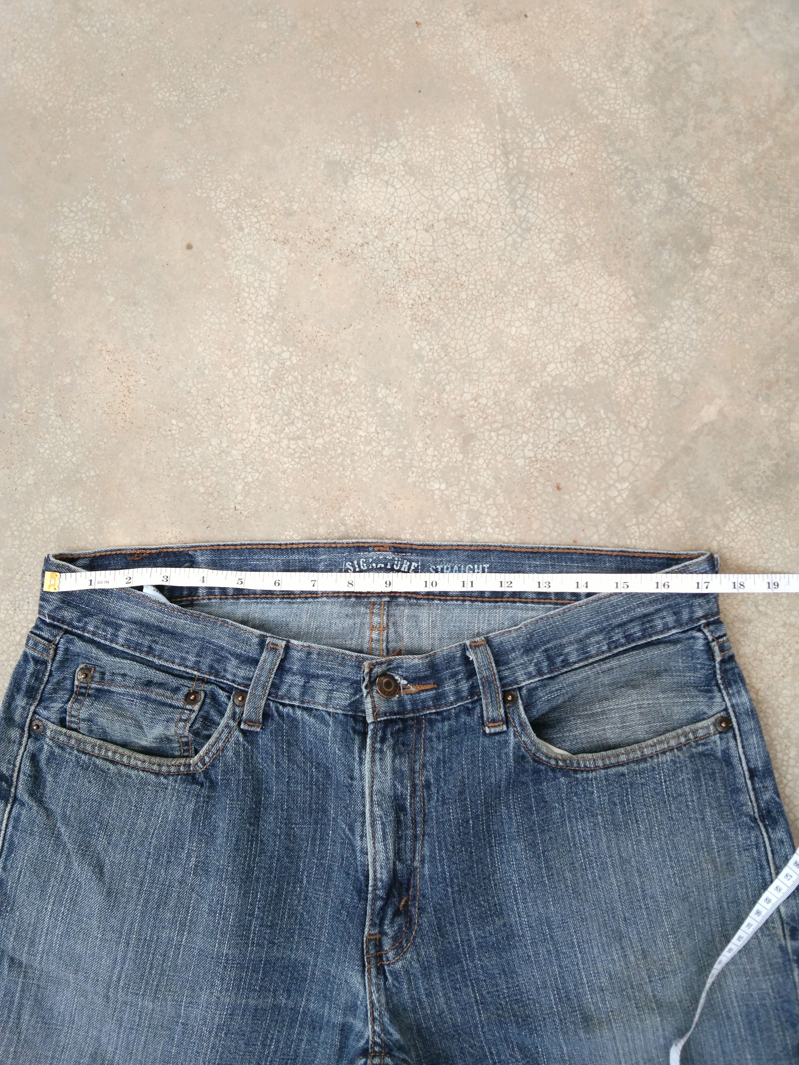Levi's Vintage Levi's Signature Straight Leg Distressed Jeans 34x30 Size US 34 / EU 50 - 5 Thumbnail