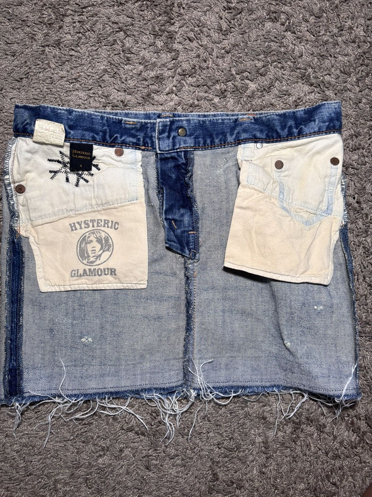 Hysteric Glamour Vintage Hysteric Glamour Bear Graphic Denim Mini Skirt Size Size 25" / US 0 / IT 36 - 3 Thumbnail