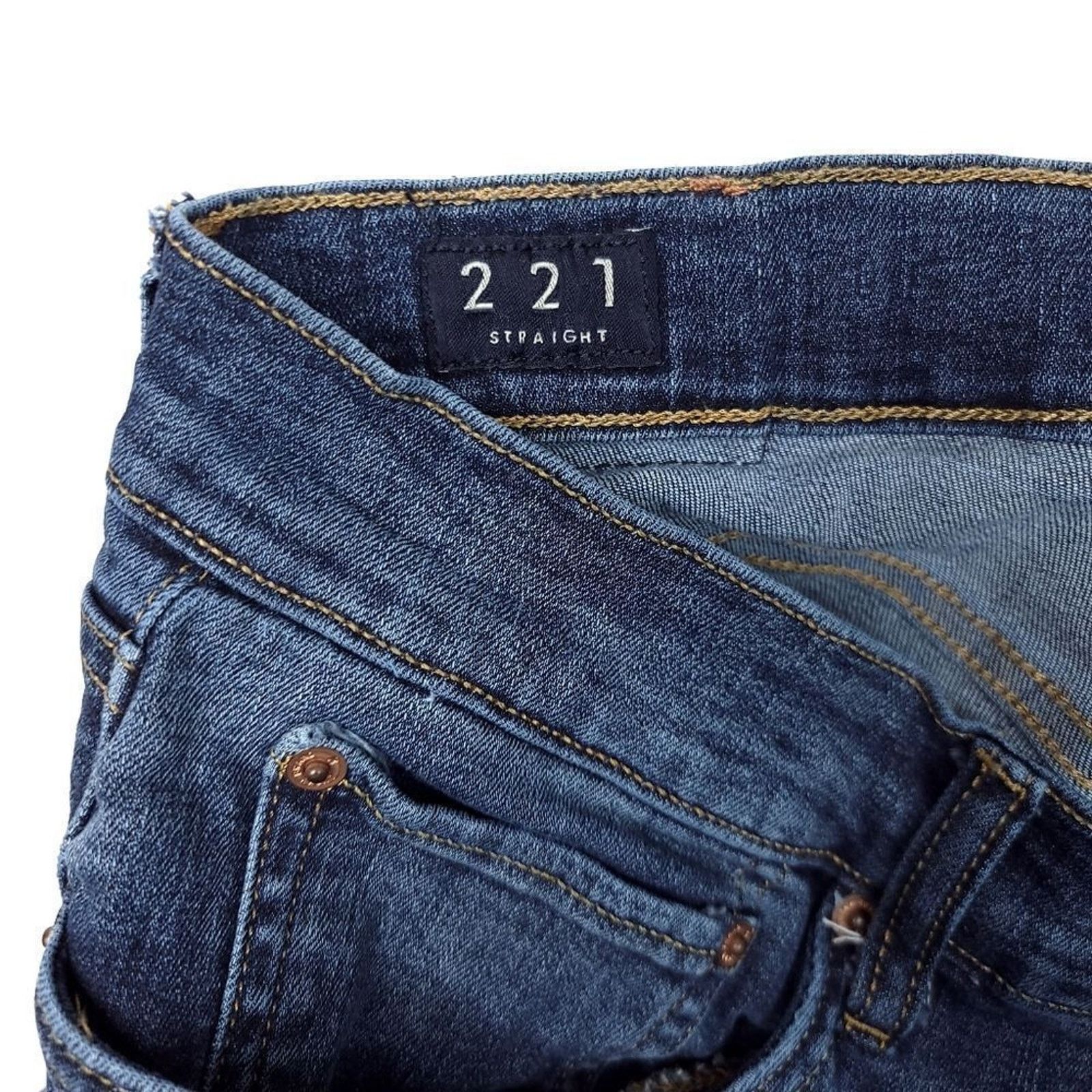 Lucky Brand Lucky Brand 221 Straight Jeans Mens 38x32 Blue Stretch Size US 38 / EU 54 - 5 Thumbnail