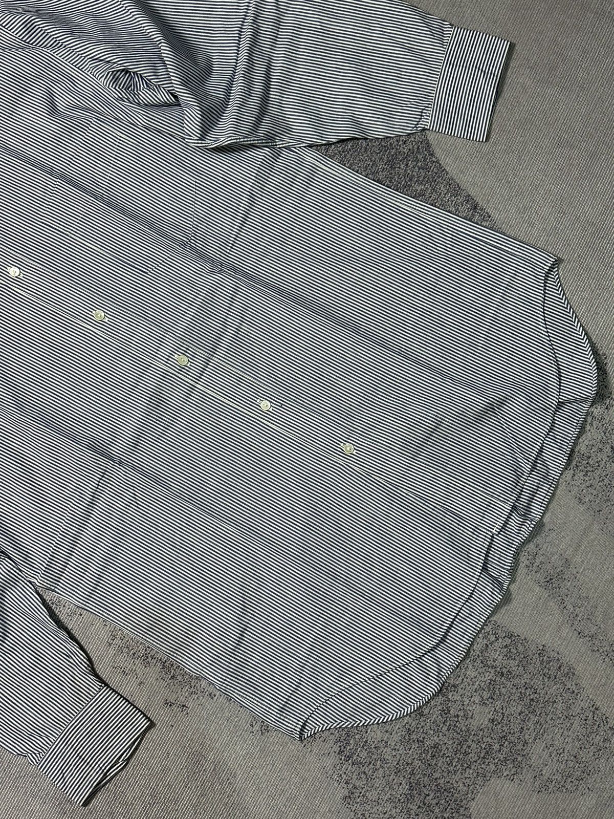 Issey Miyake Issey Miyake Long Sleeve Stripe Shirt Size US L / EU 52-54 / 3 - 2 Thumbnail