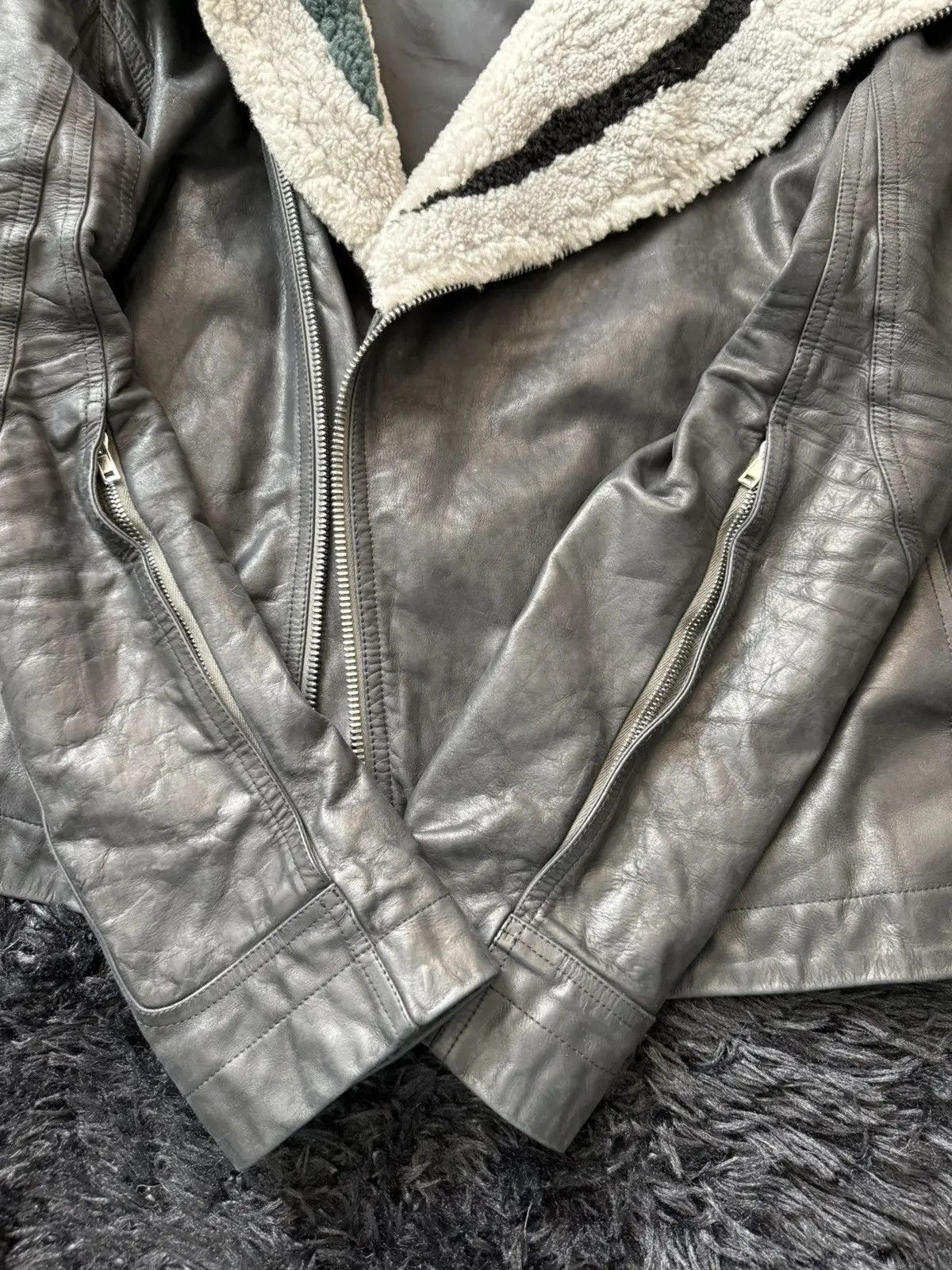 Rick Owens Bauhaus Shearling Jacket Fall 2022 Size US L / EU 52-54 / 3 - 4 Thumbnail