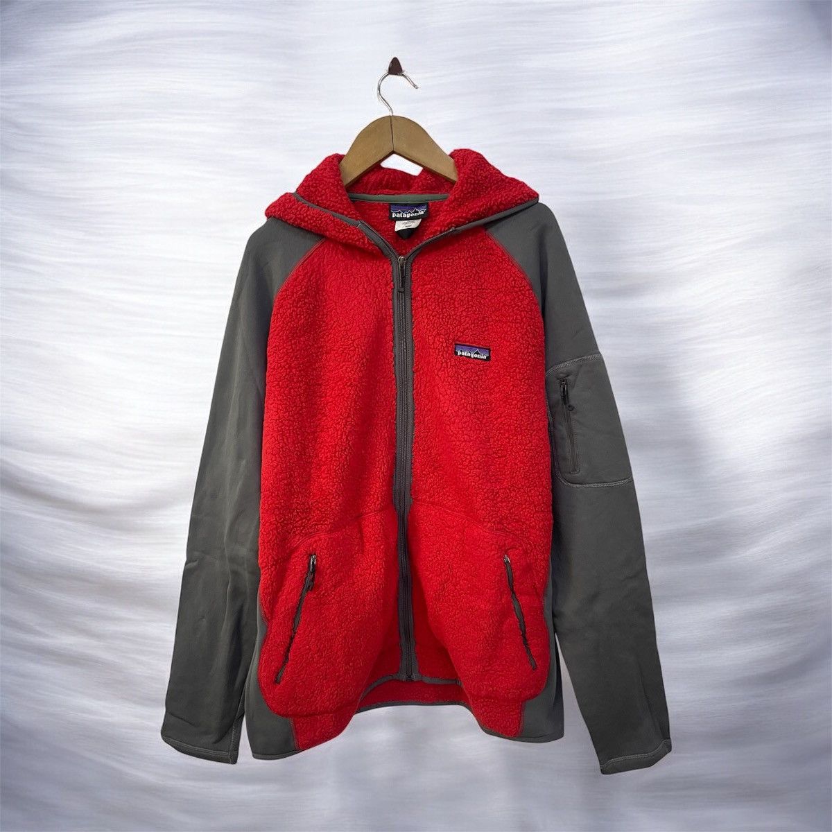 Patagonia Polartec Patagonia Hybrid Sherpa Fleece Hooded Jacket Size US L / EU 52-54 / 3 - 1 Thumbnail