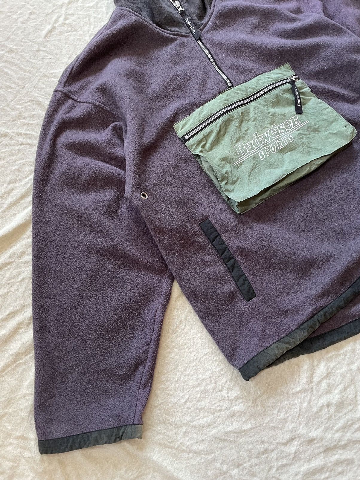 Budweiser × Vintage Vintage Budweiser Centre Pocket Distressed Jacket Size US L / EU 52-54 / 3 - 3 Thumbnail