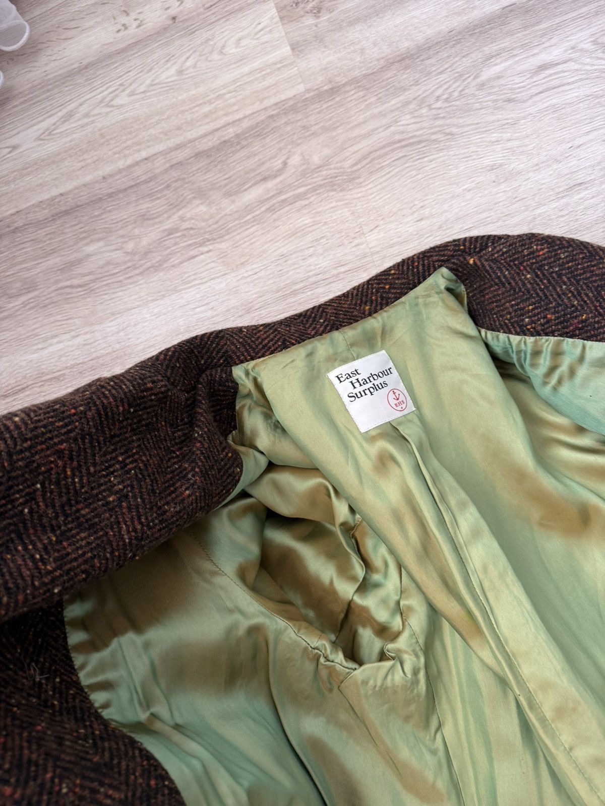 East Harbour Surplus East Harbour Surplus Belted Herringbone Wool Alpaca Coat Size US M / EU 48-50 / 2 - 23 Thumbnail