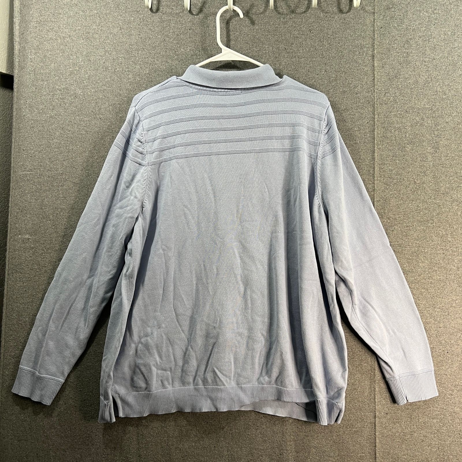 Other Isaac Mizrahi Live! Zip Front Collared Cardigan Satin Blue Size XL / US 12-14 / IT 48-50 - 2 Thumbnail