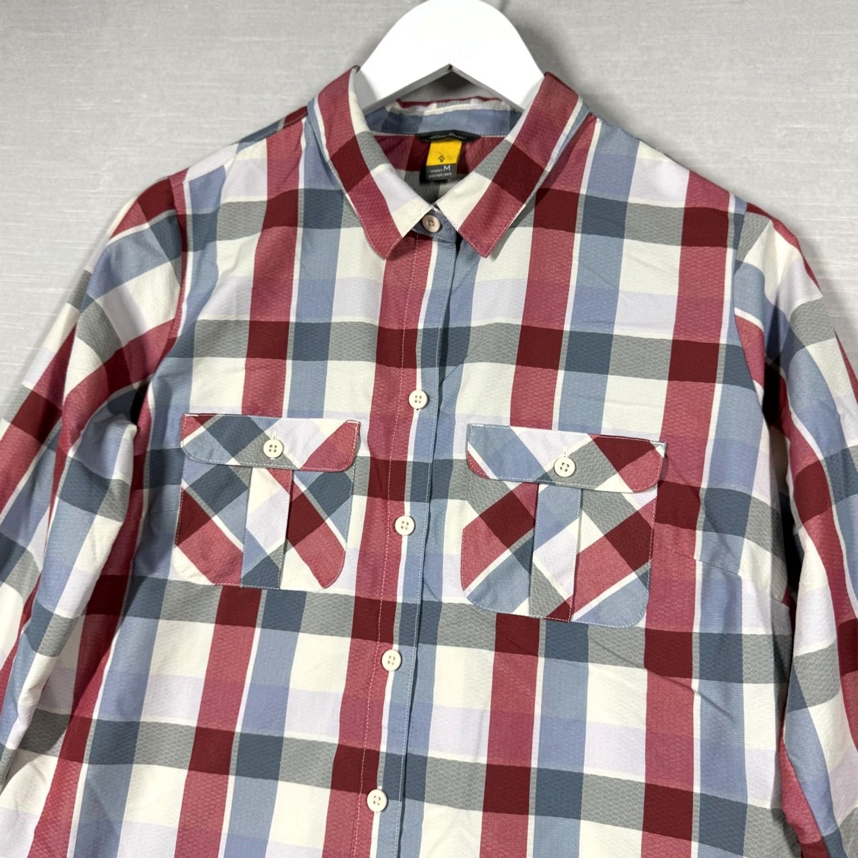 Eddie Bauer Eddie Bauer Shirt Womens Medium Plaid Travex Button Down Long Sleeve Outdoor Size M / US 6-8 / IT 42-44 - 4 Thumbnail