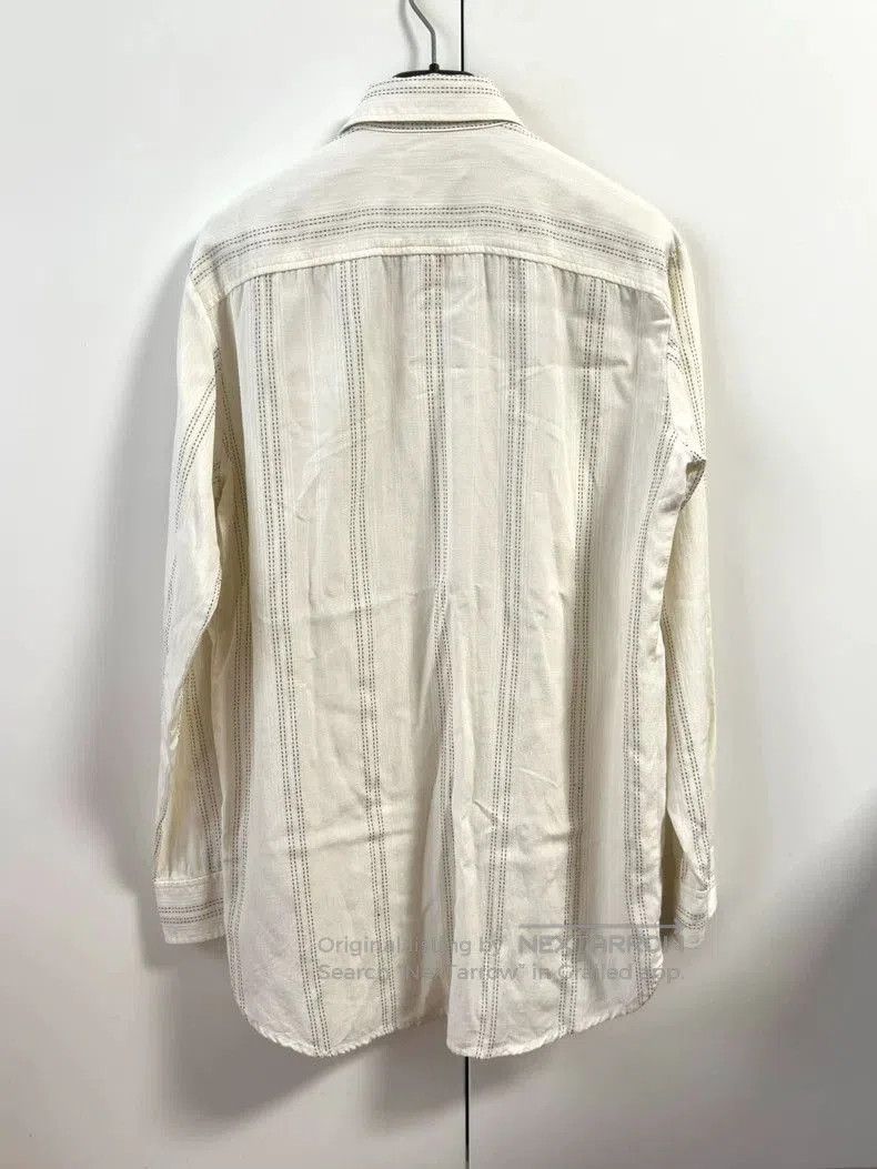 Saint Laurent Paris Saint Laurent Metallic Stripe Button-Up Shirt. Size US M / EU 48-50 / 2 - 5 Thumbnail