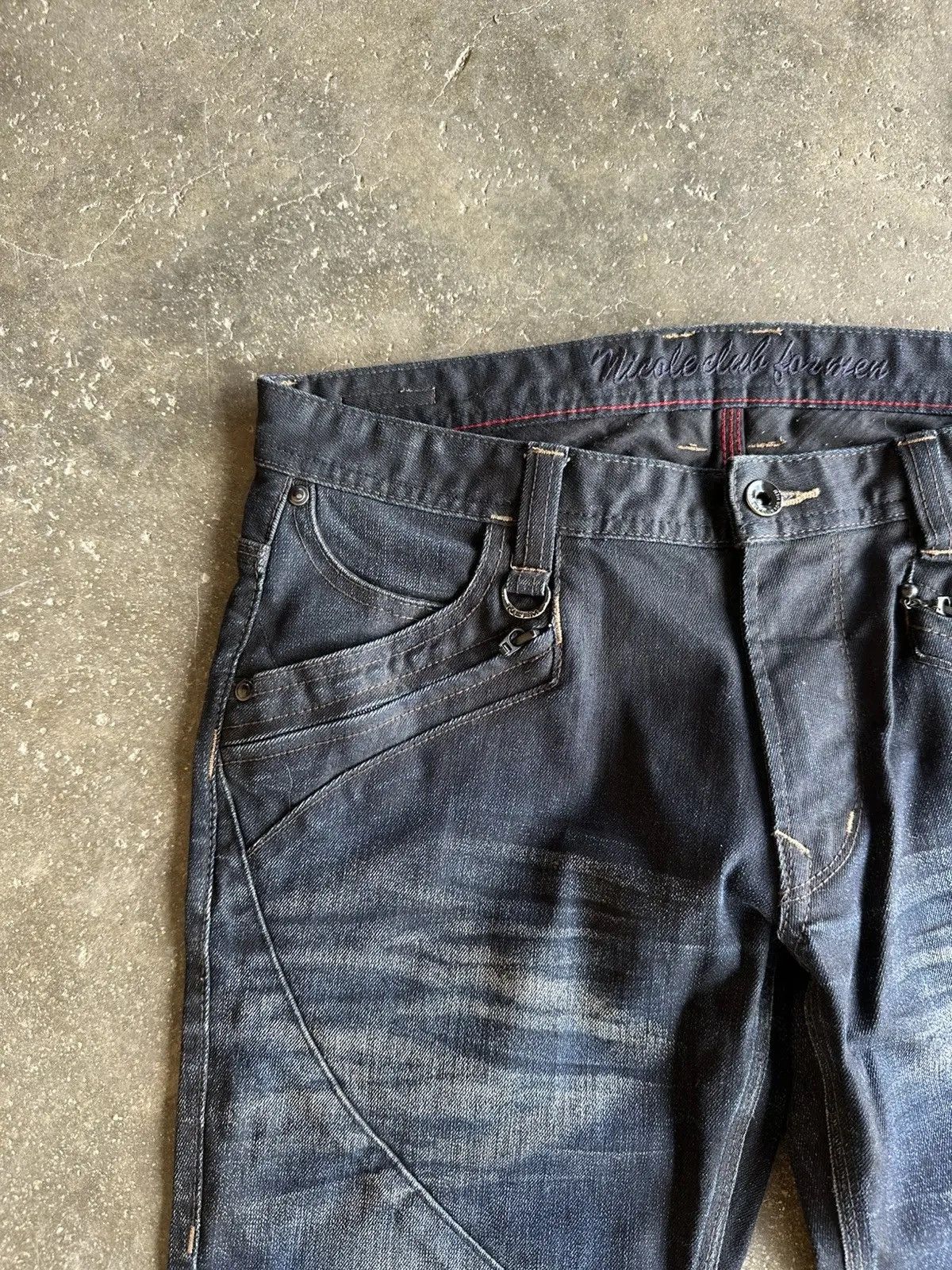 HIDEAWAYS SICKS 💥 FLARE NICOLE CLUB FOR MEN BONDAGE VERY RARE DENIM Size US 32 / EU 48 - 3 Thumbnail