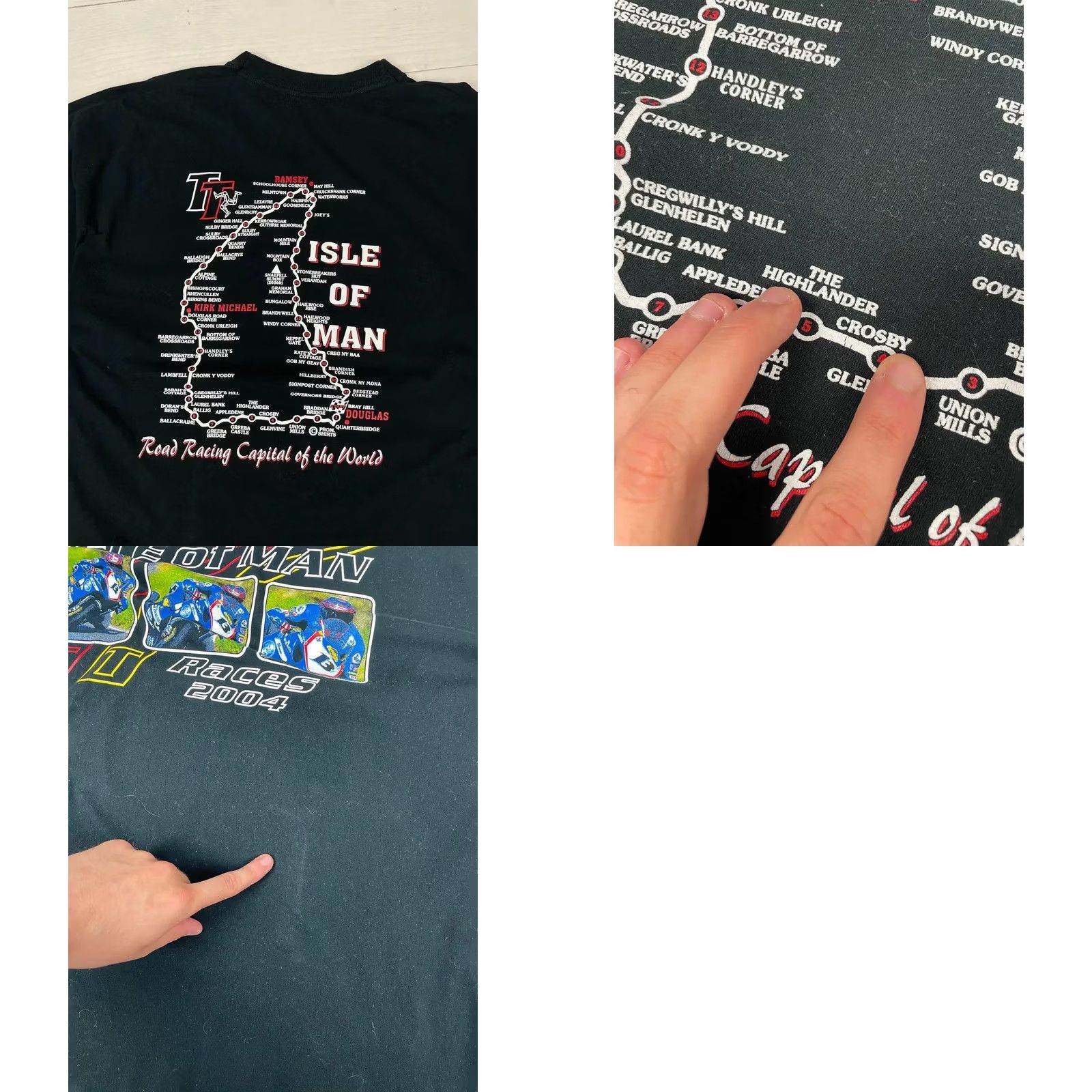 Vintage VINTAGE Isle Of Man Races 2004 T-Shirt Racing Men 2XL Black Shirt Mens 2XL Black Size US XXL / EU 58 / 5 - 8 Thumbnail