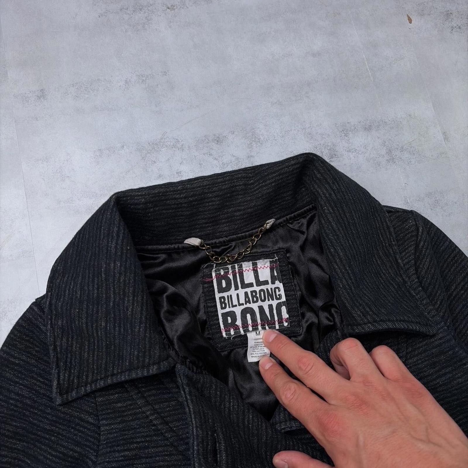 Billabong Y2K Black Billabong Grunge Surf Button Up Coat Size M / US 6-8 / IT 42-44 - 6 Thumbnail
