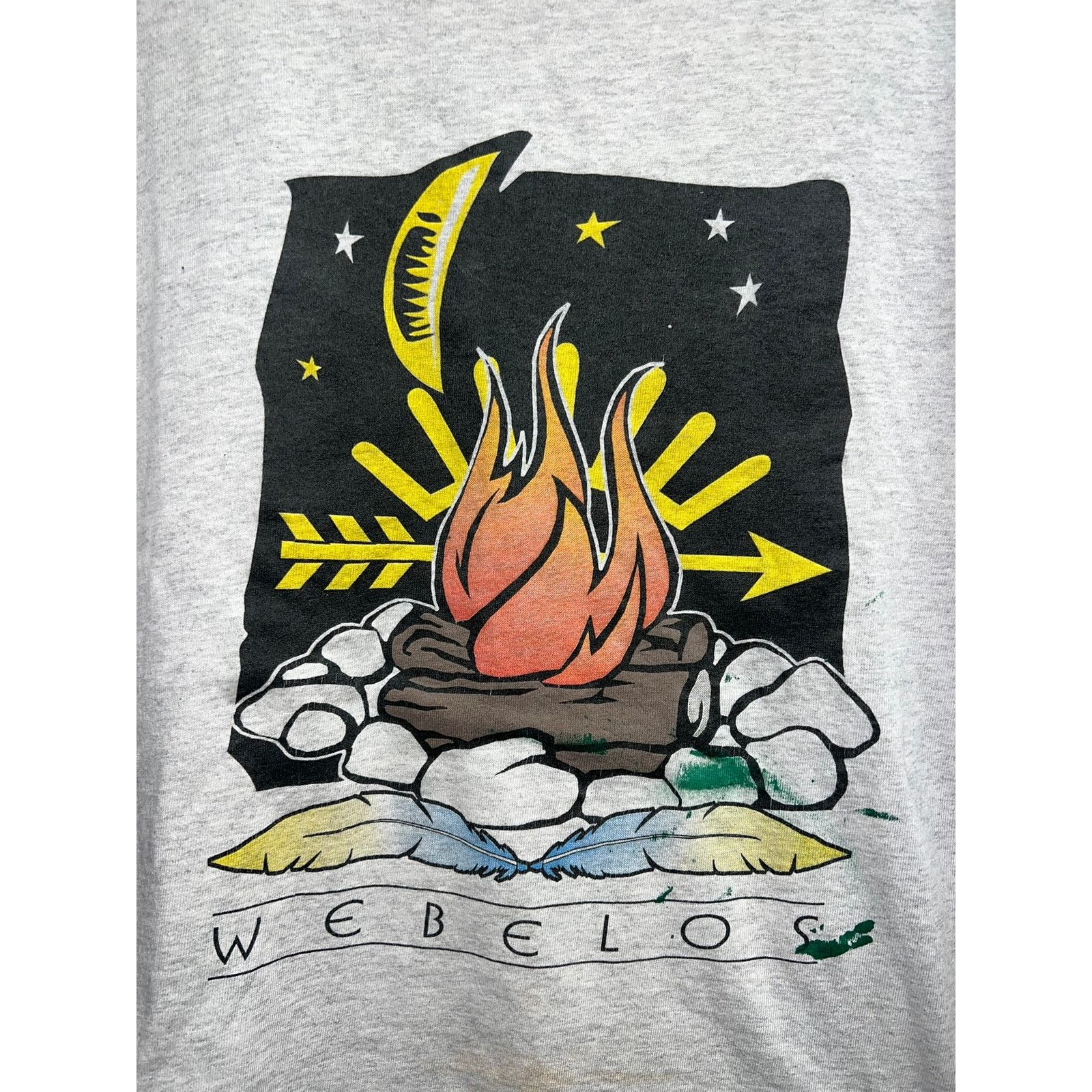 Vintage Vintage Boy Scouts Shirt Webelos Fire Graphic Nature 90s XL Size US XL / EU 56 / 4 - 2 Thumbnail