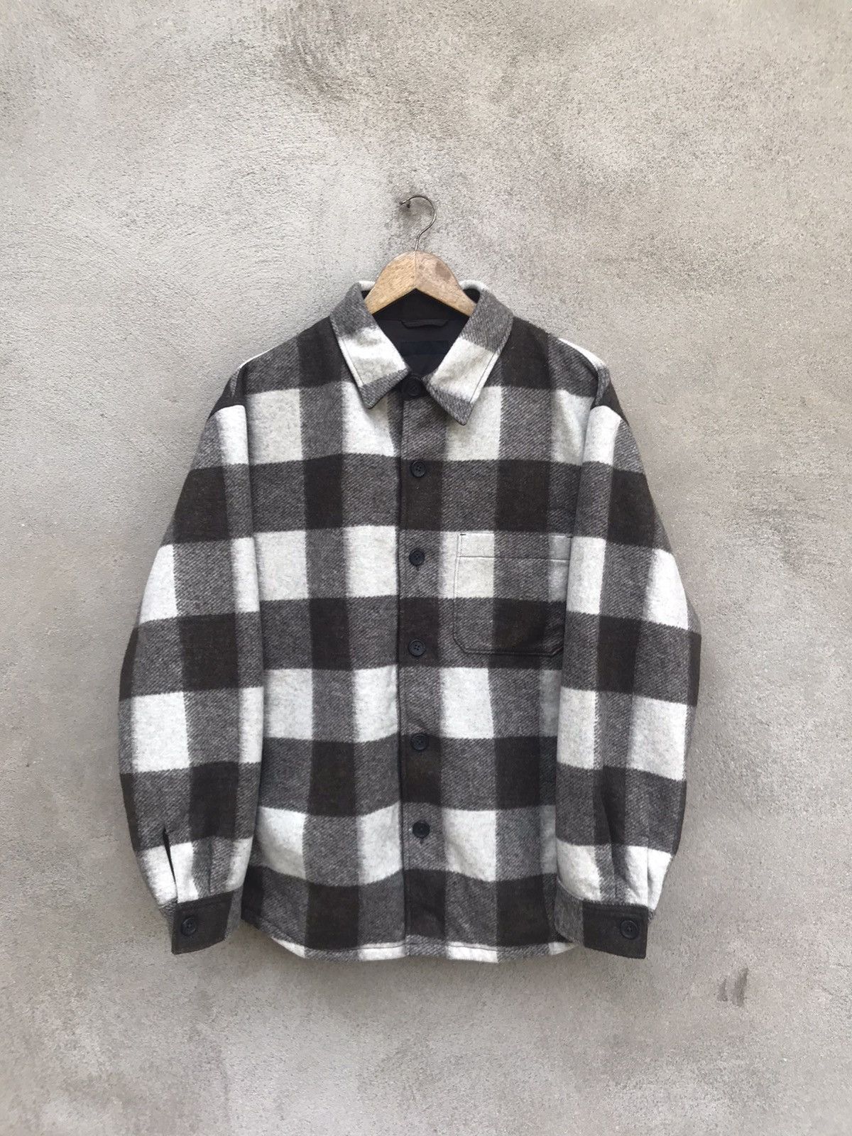 Uniqlo RARE UNIQLO WORKER WOOL BUTTON UP JACKET Size US L / EU 52-54 / 3 - 4 Thumbnail